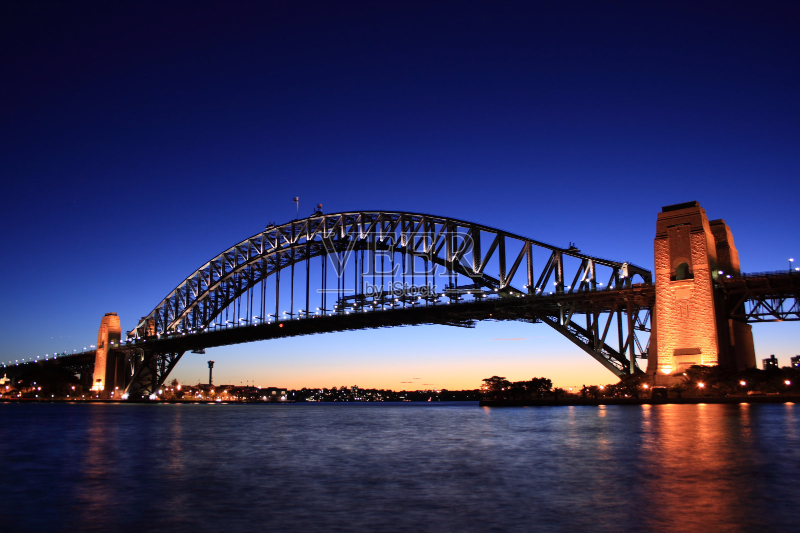 悉尼海港大桥黄昏照片摄影图片