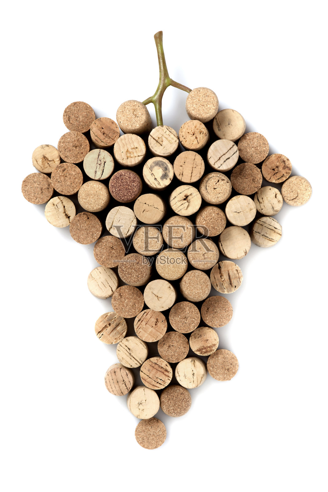 用软木塞做成的葡萄串照片摄影图片