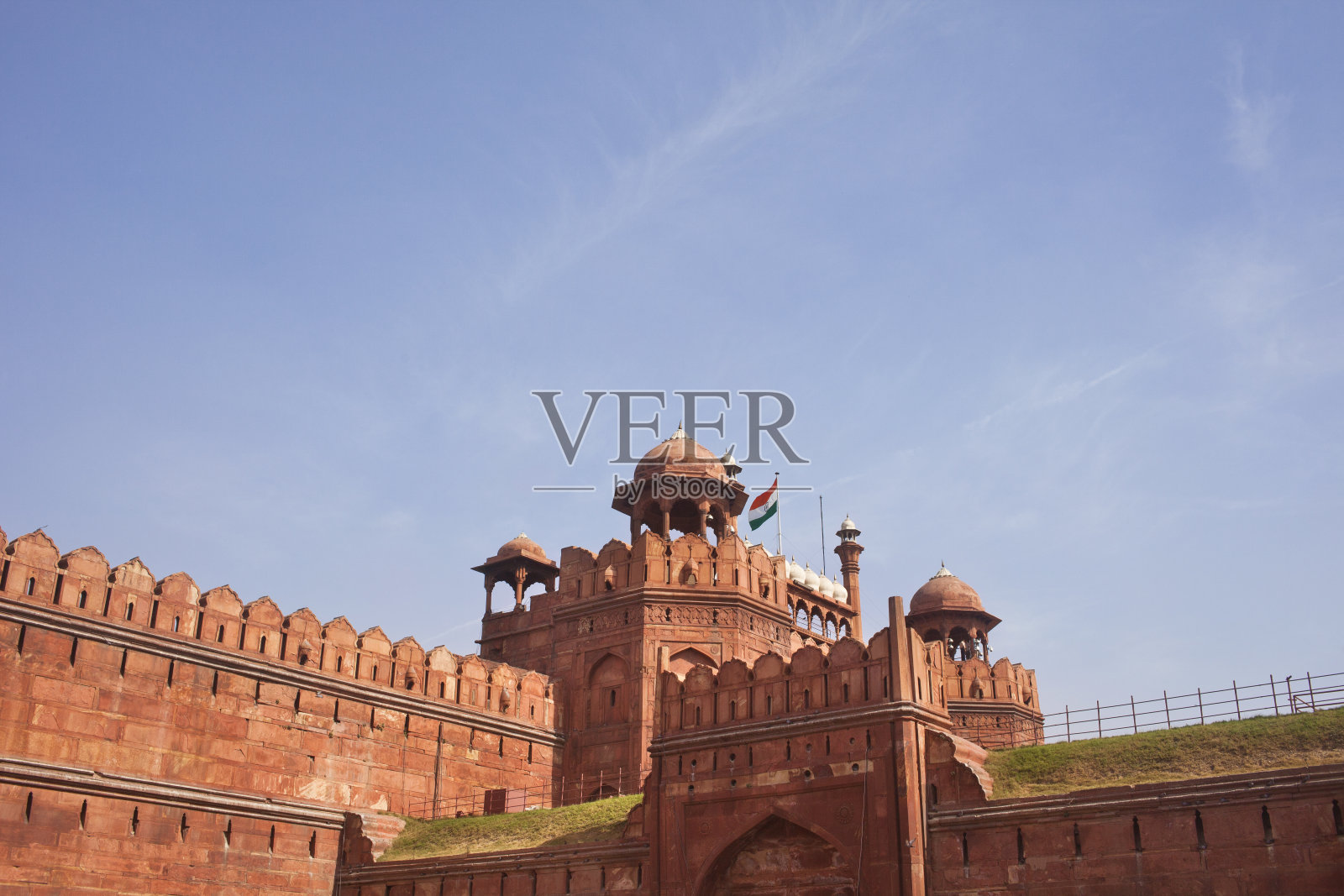 红堡,印度新德里照片摄影图片