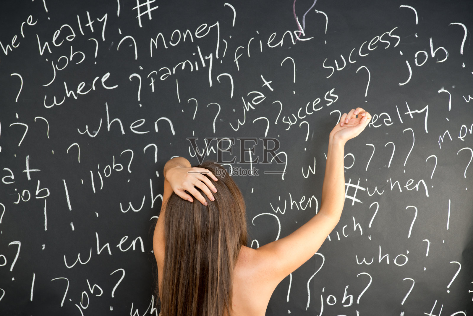 无助的女人照片摄影图片