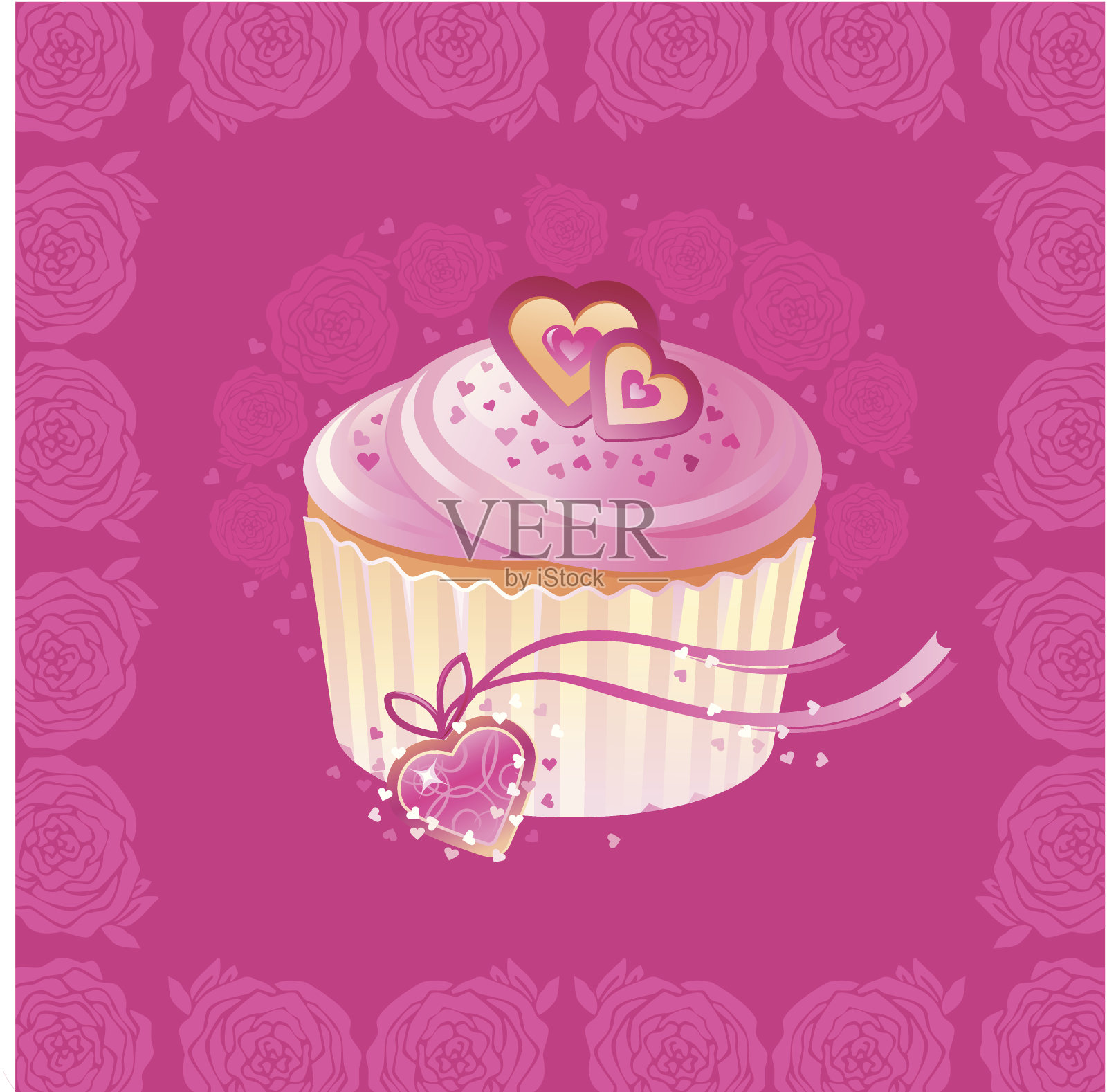 婚礼蛋糕插画图片素材