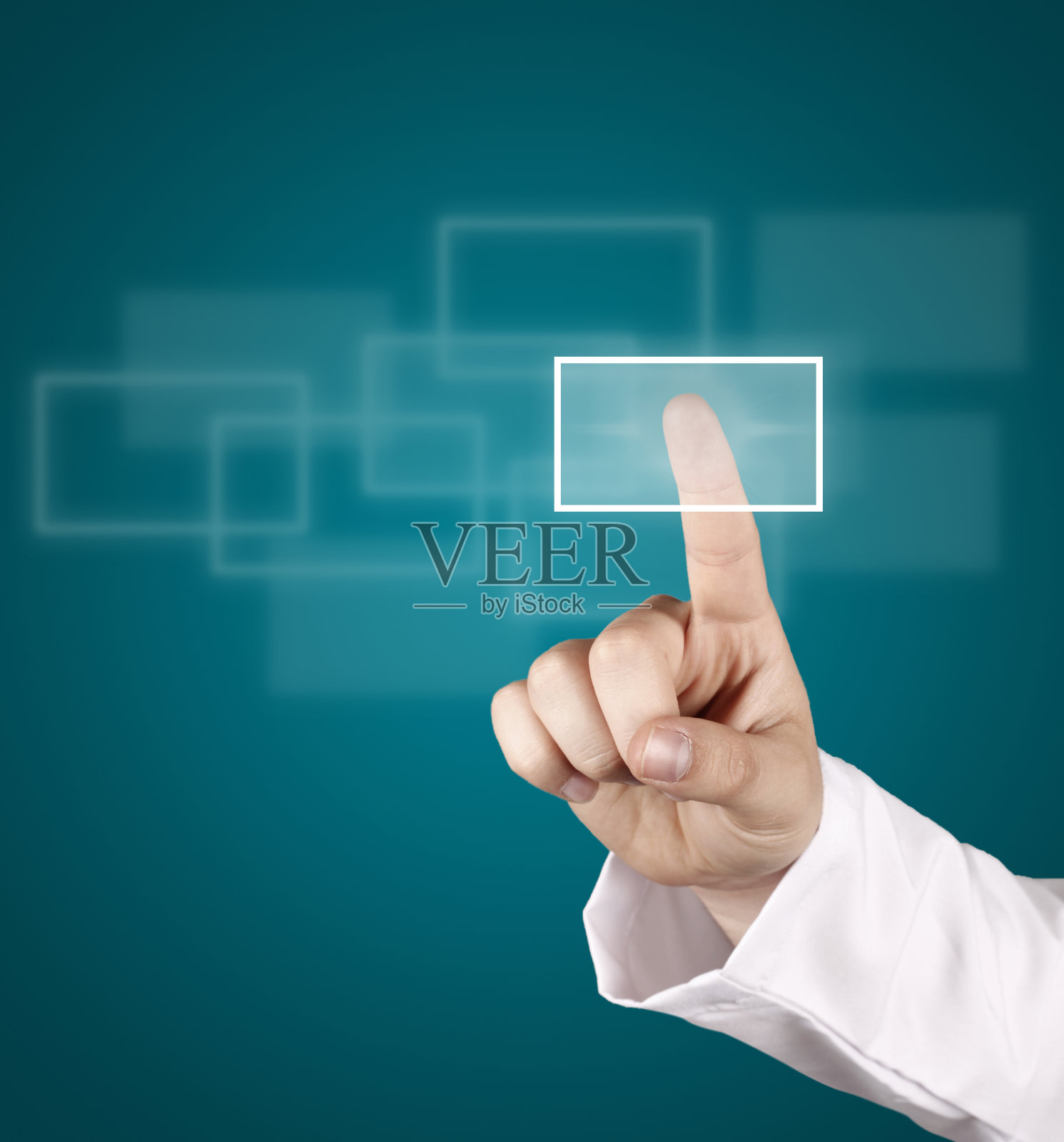 手指触摸透明数字触摸屏照片摄影图片