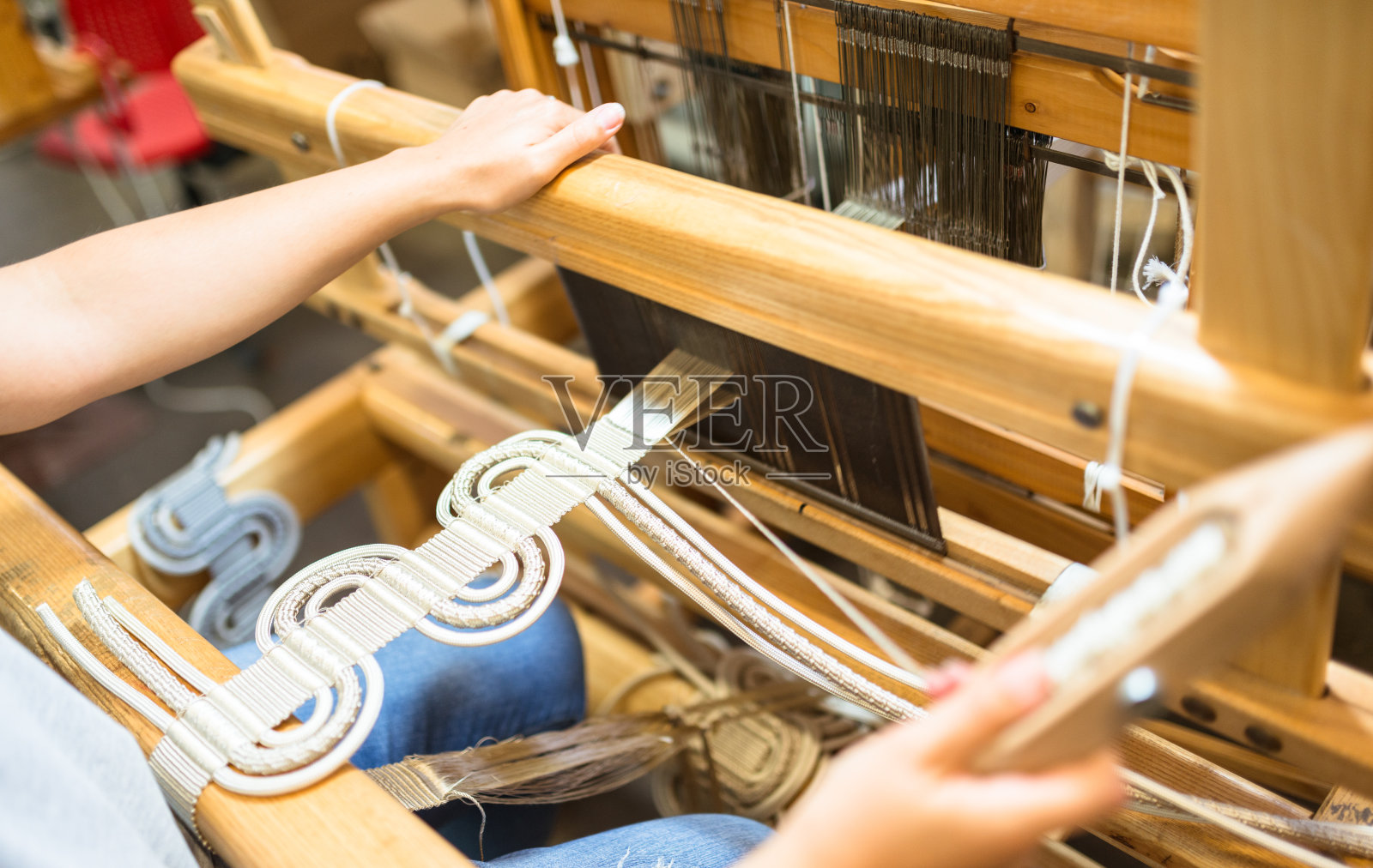 纺织织机照片摄影图片