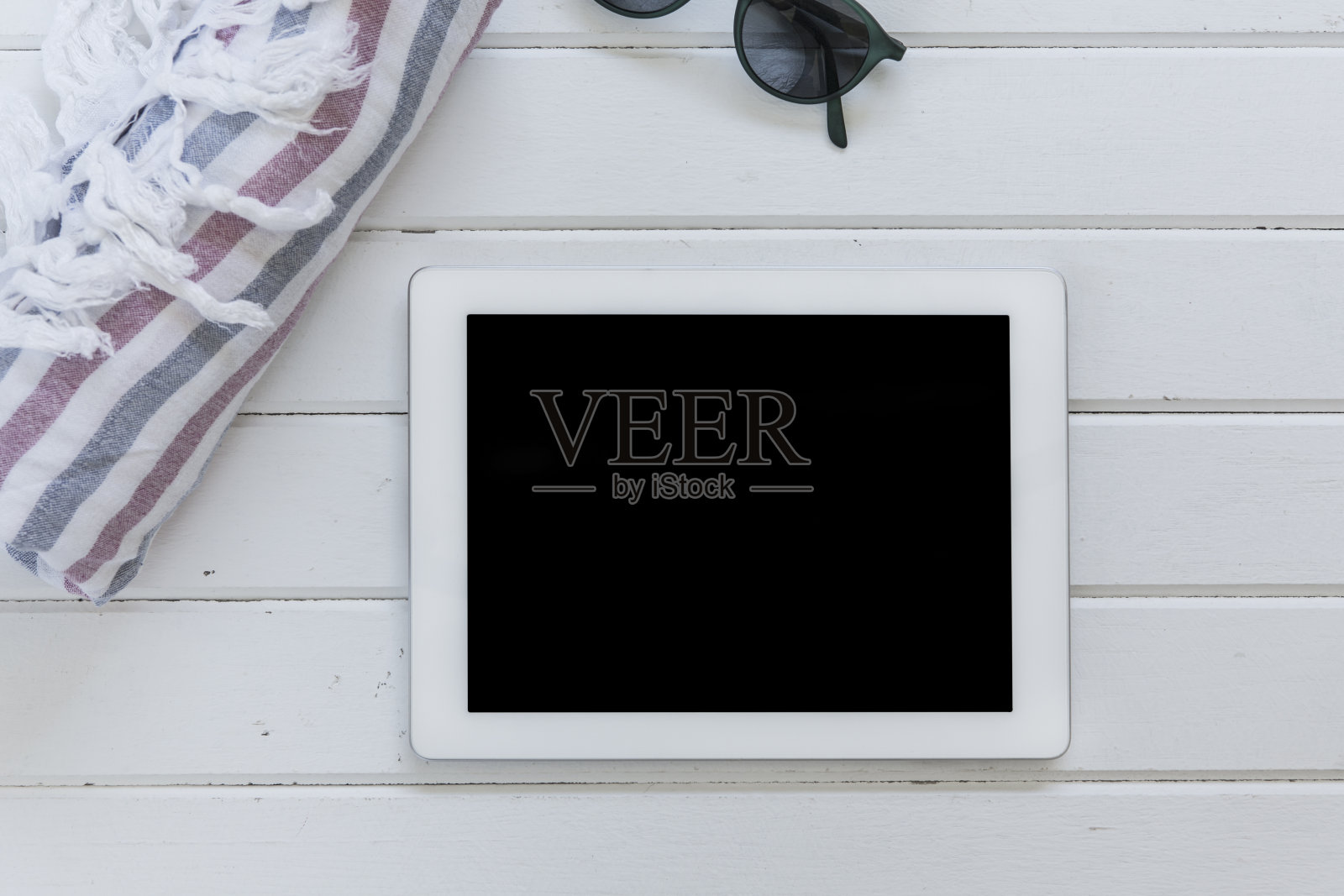 一个空白屏幕的数字平板电脑照片摄影图片