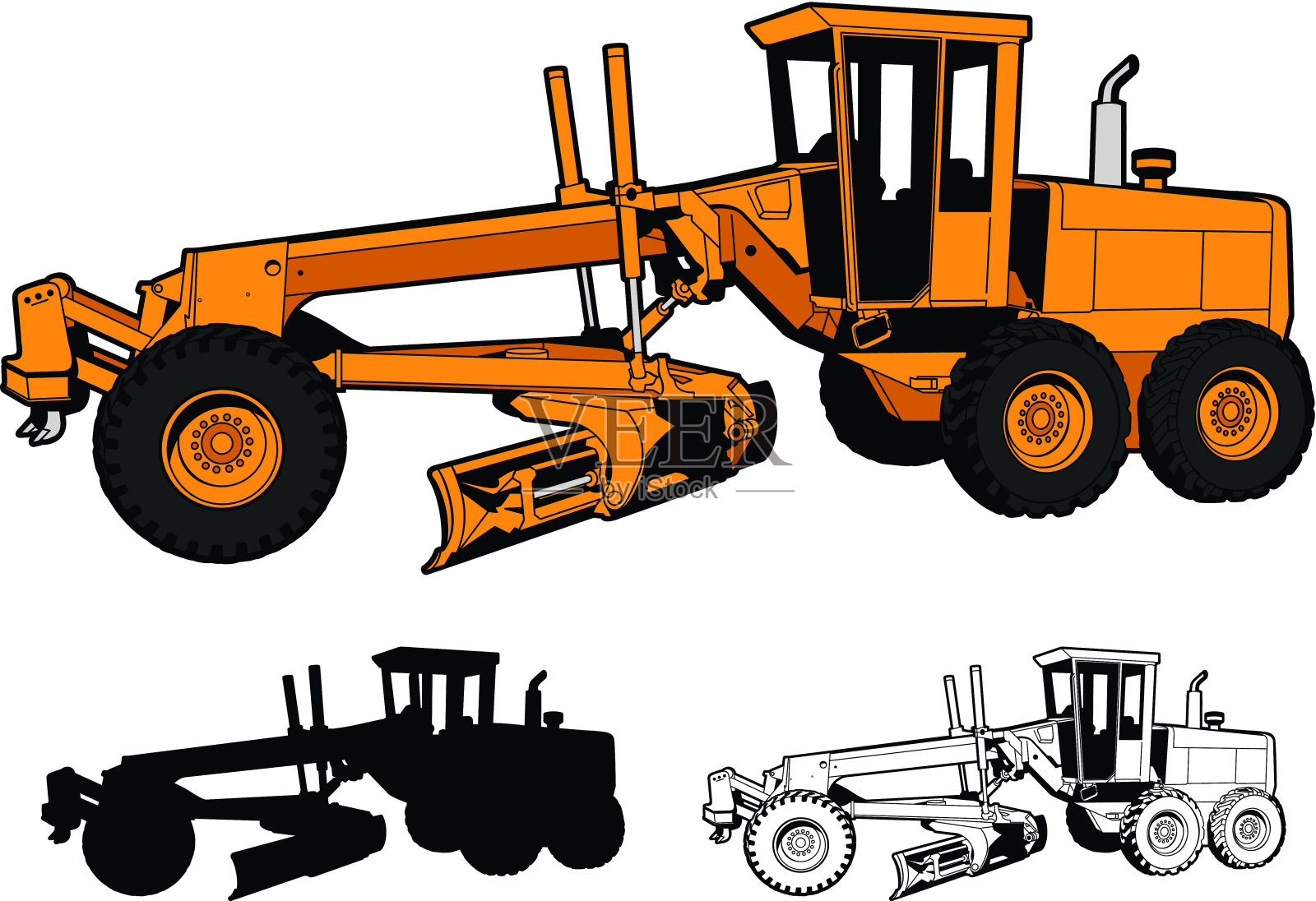 发动机度插画图片素材