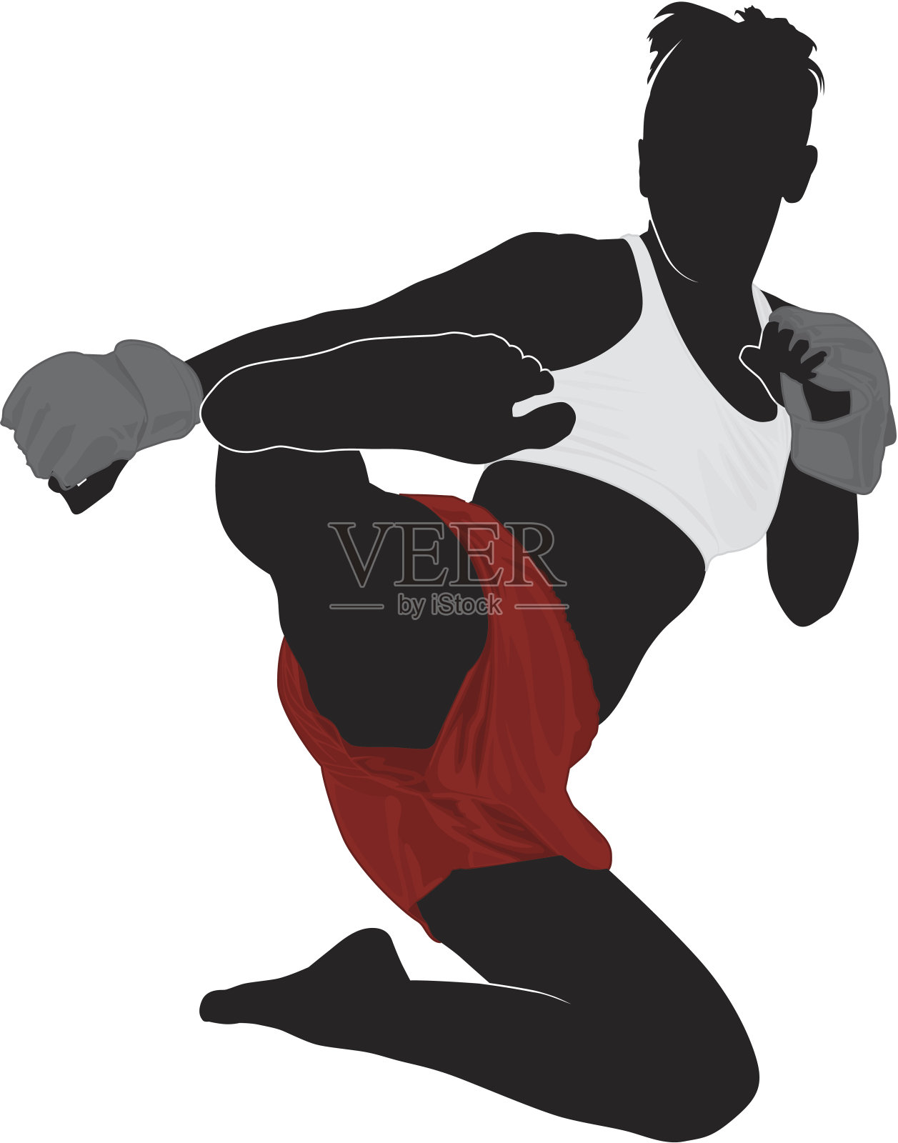 飞行MMA插画图片素材