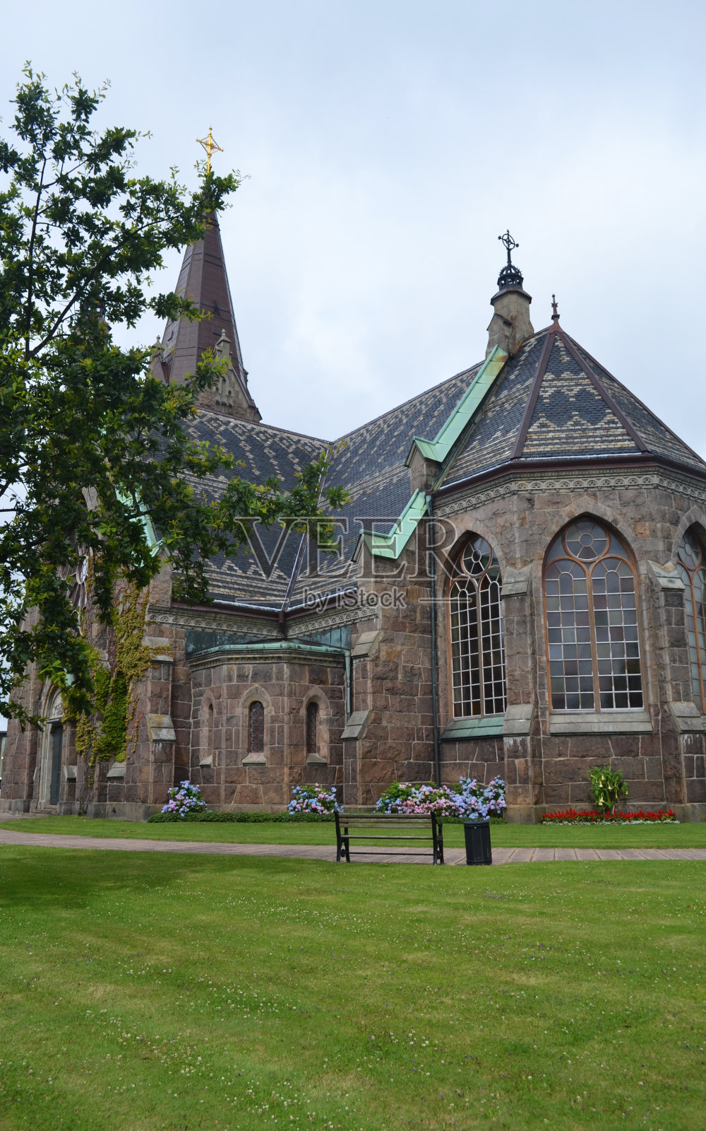 瑞典法尔肯堡的教堂照片摄影图片