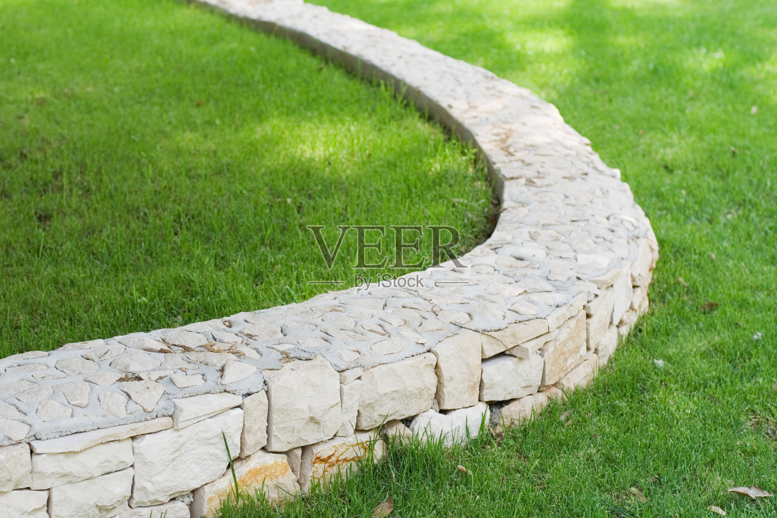 石头边界墙照片摄影图片