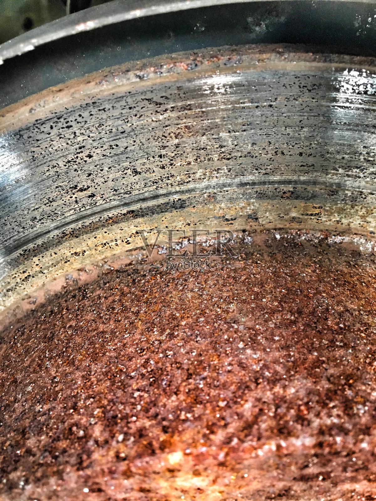 生锈的刹车Disck照片摄影图片