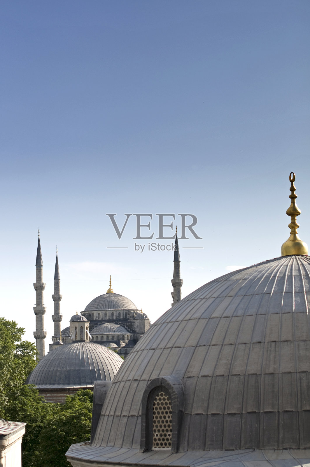 圣索菲亚教堂的蓝色清真寺照片摄影图片