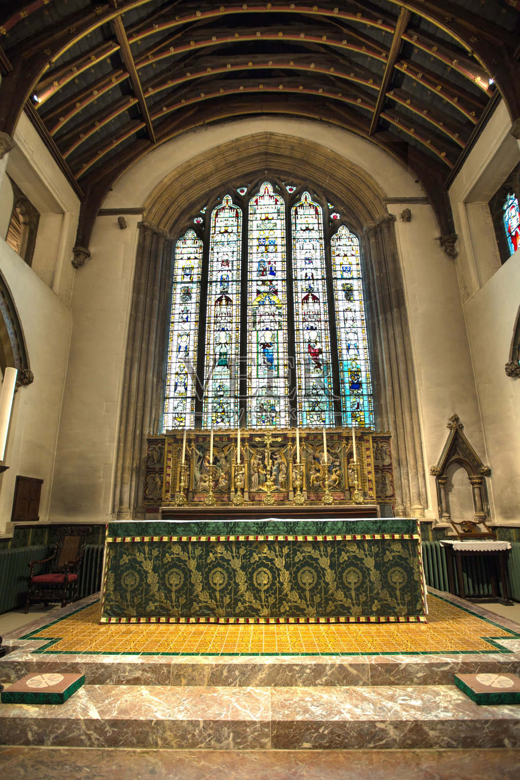 塞伦塞斯特圣约翰浸信会教堂内部照片摄影图片