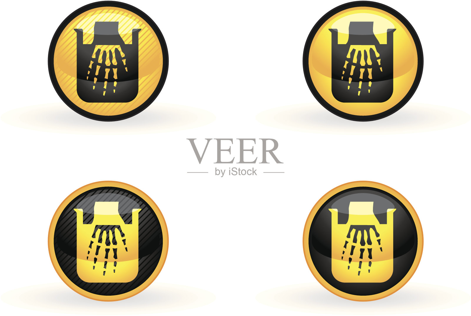 简单的腐蚀性按钮插画图片素材