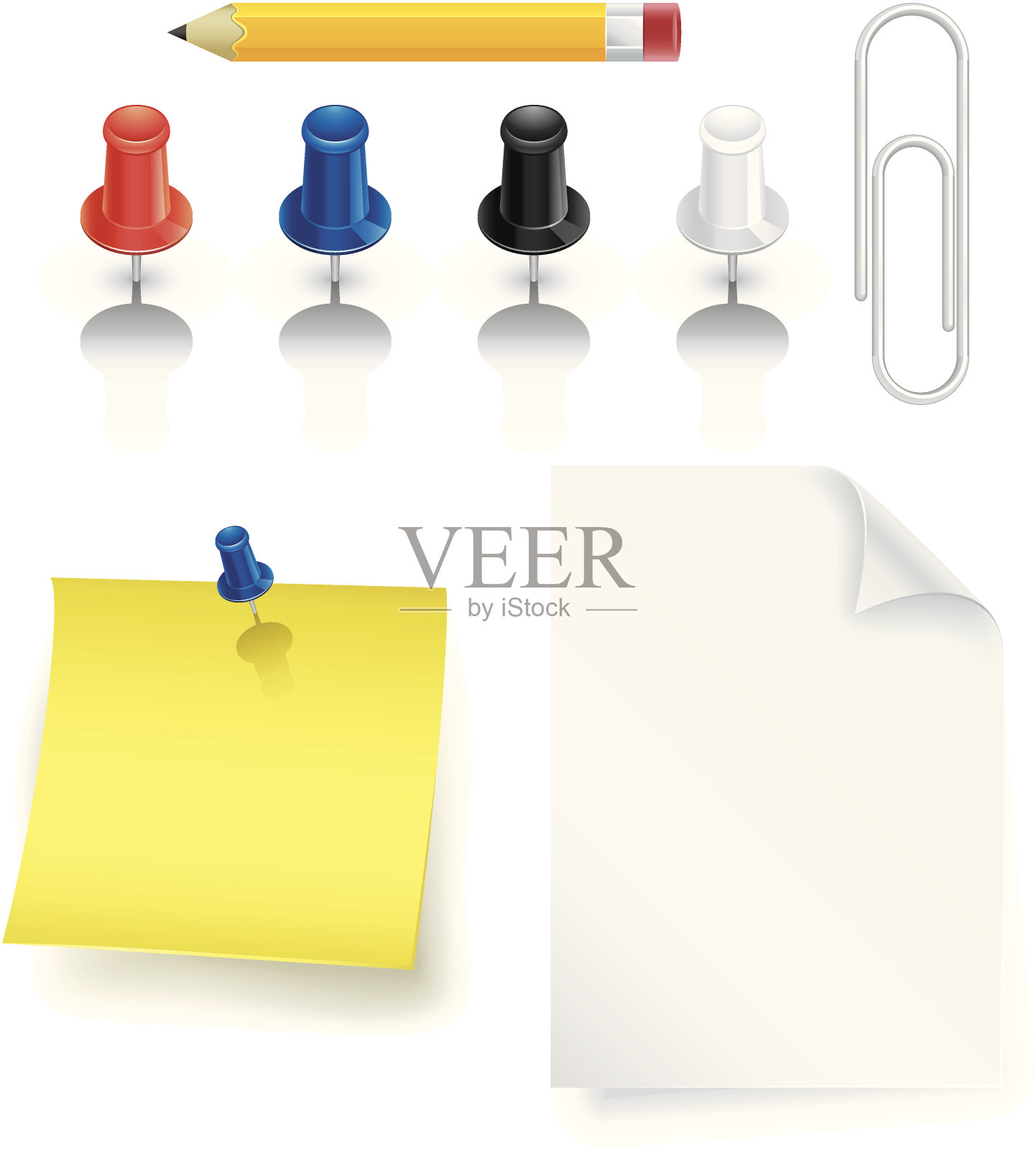 办公用品插画图片素材