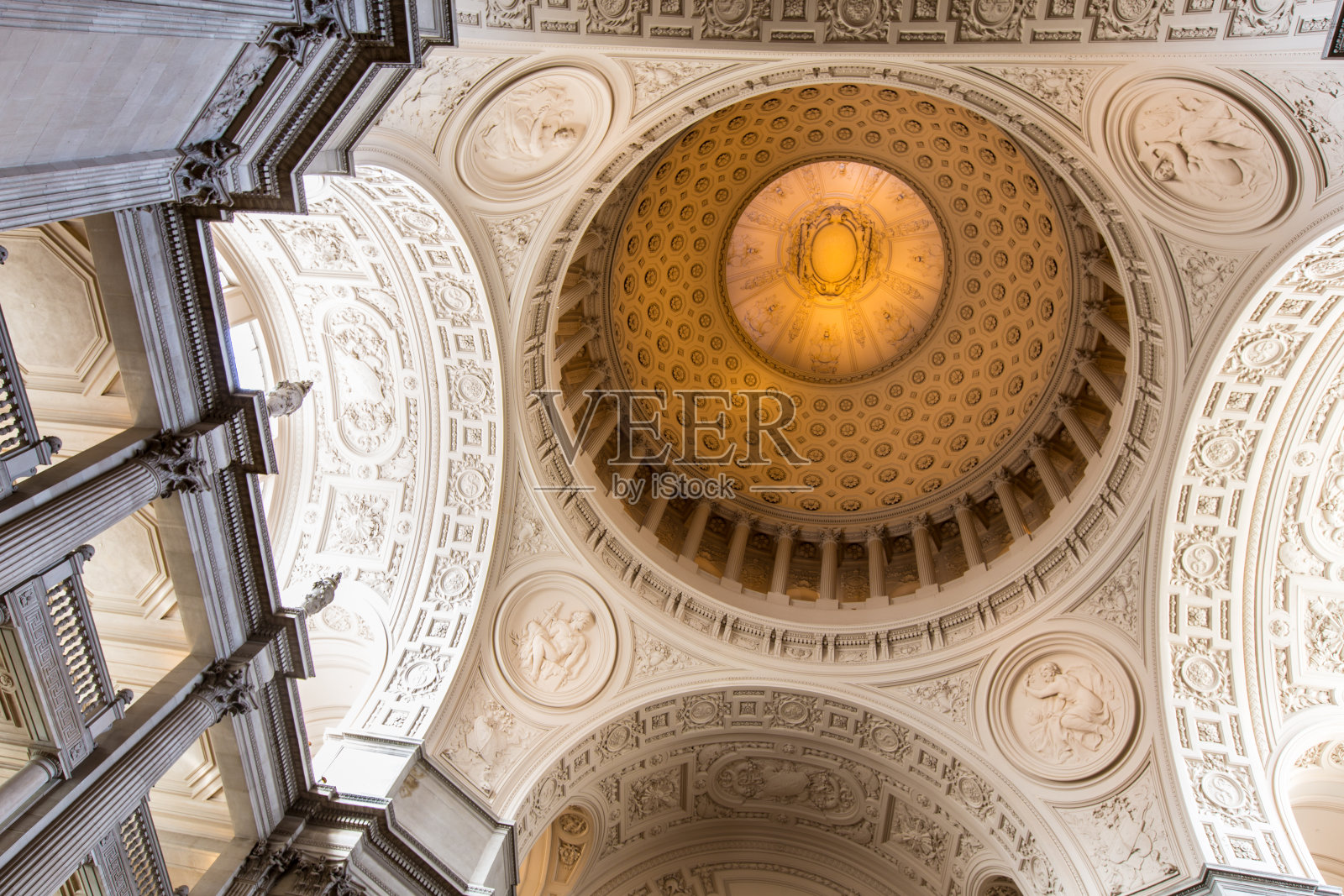 旧金山市政厅大楼的内部照片摄影图片