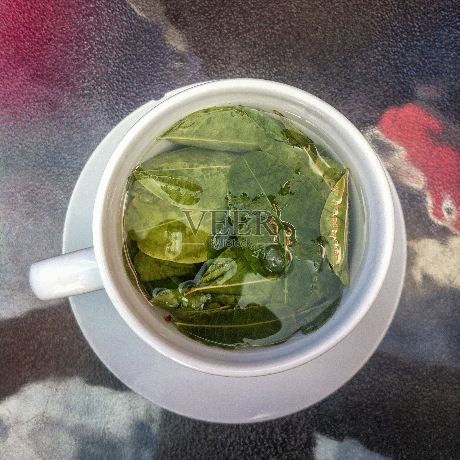 秘鲁古柯茶杯照片摄影图片