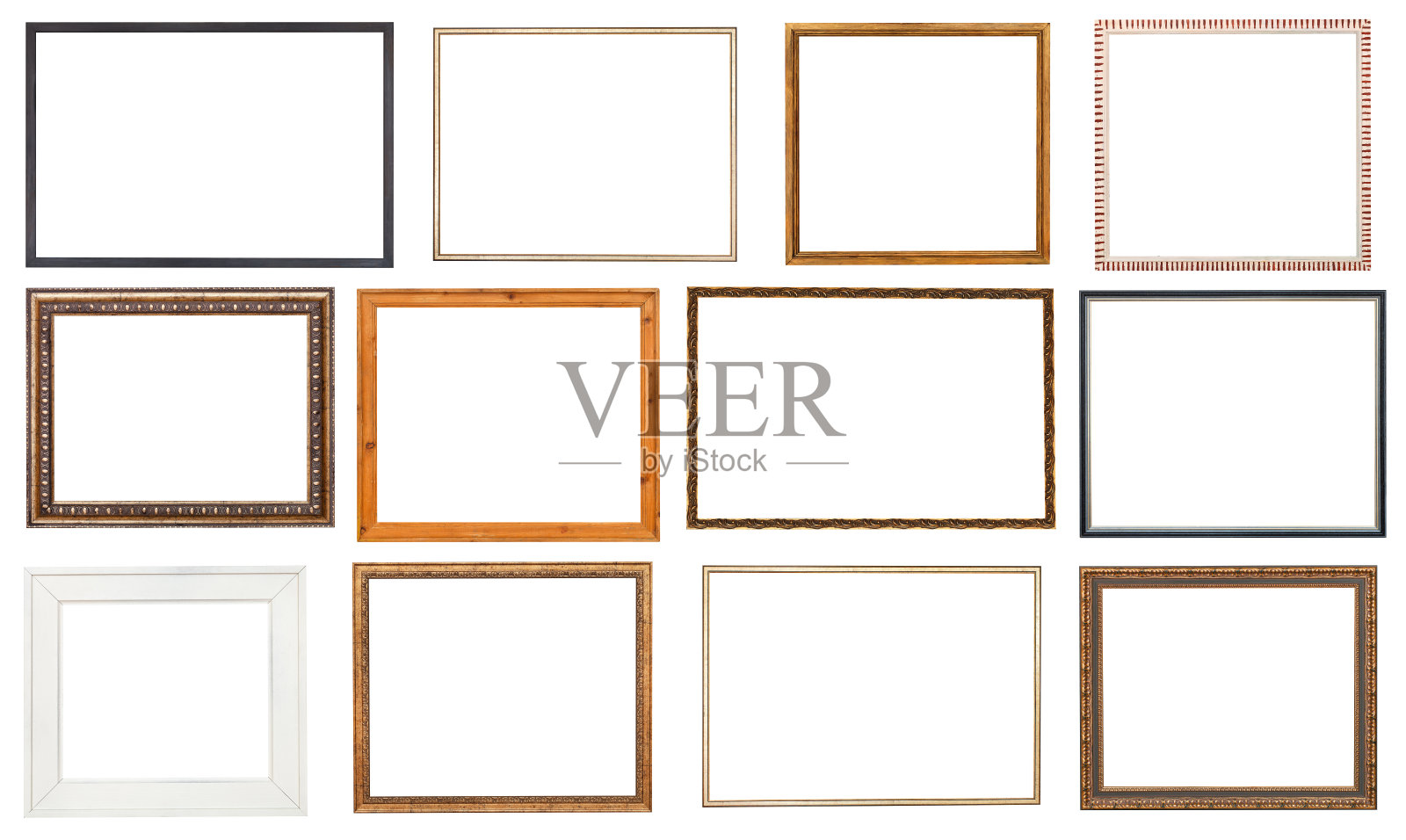 用剪纸帆布设置木制画框照片摄影图片