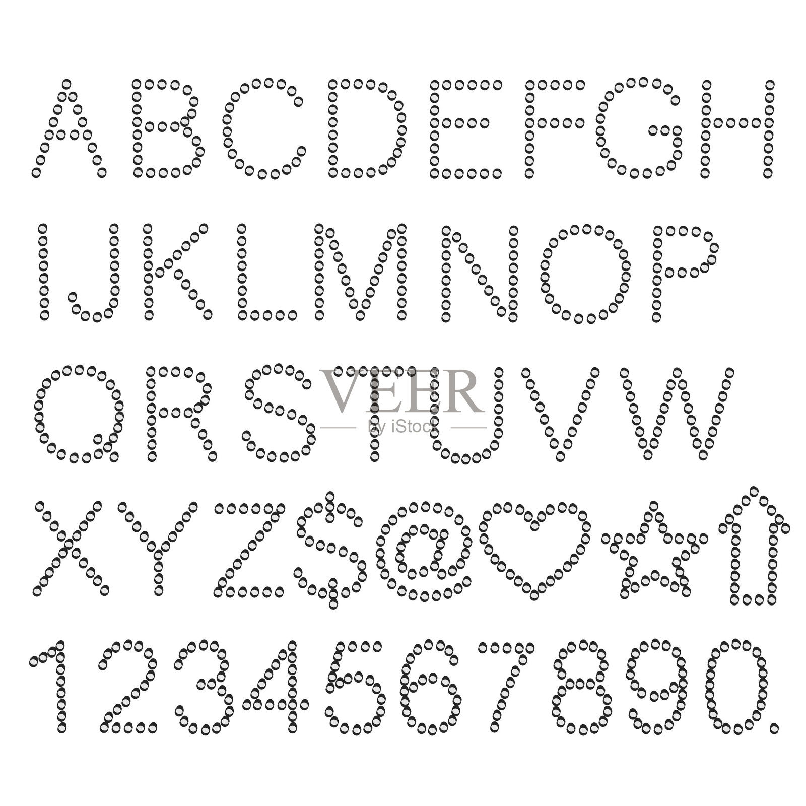 灯泡字母表照片摄影图片