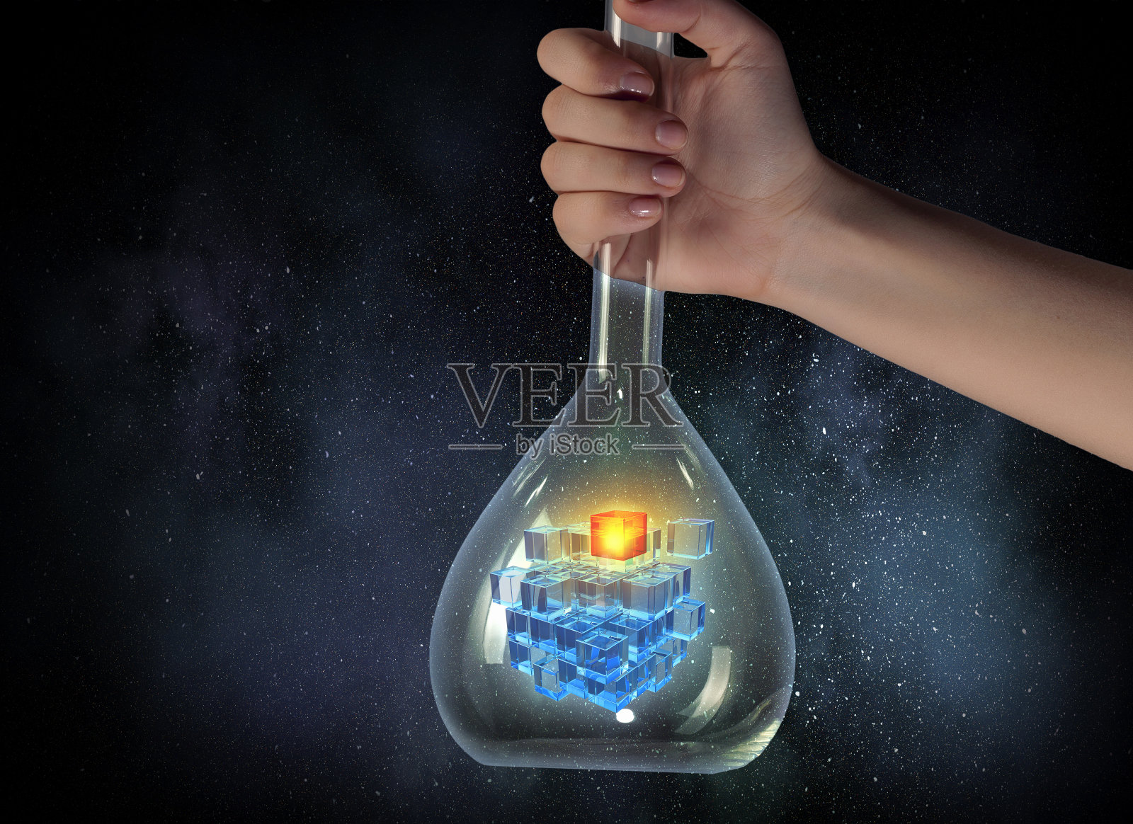 创新概念立方体图形照片摄影图片