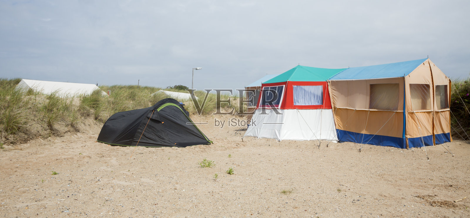 海尔戈兰-沙丘岛露营(德国)照片摄影图片