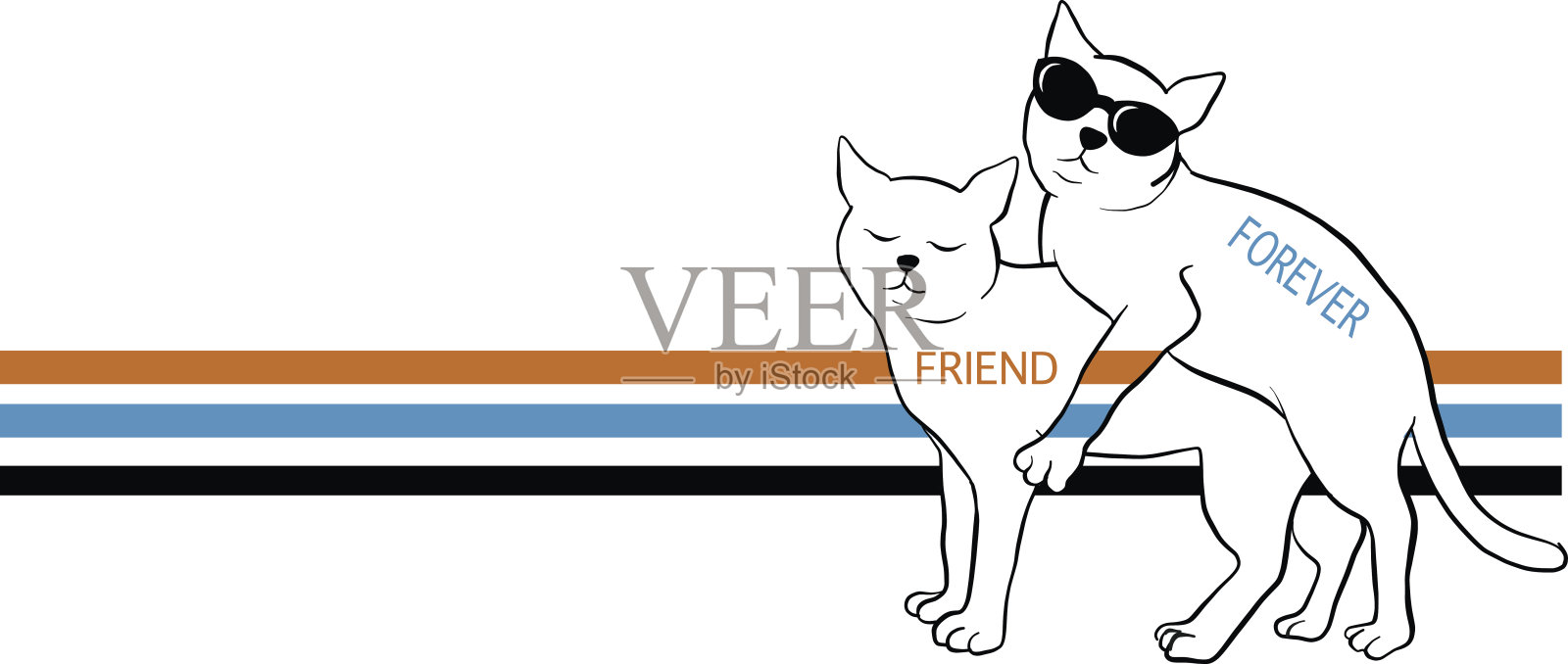 猫,t恤设计插画图片素材