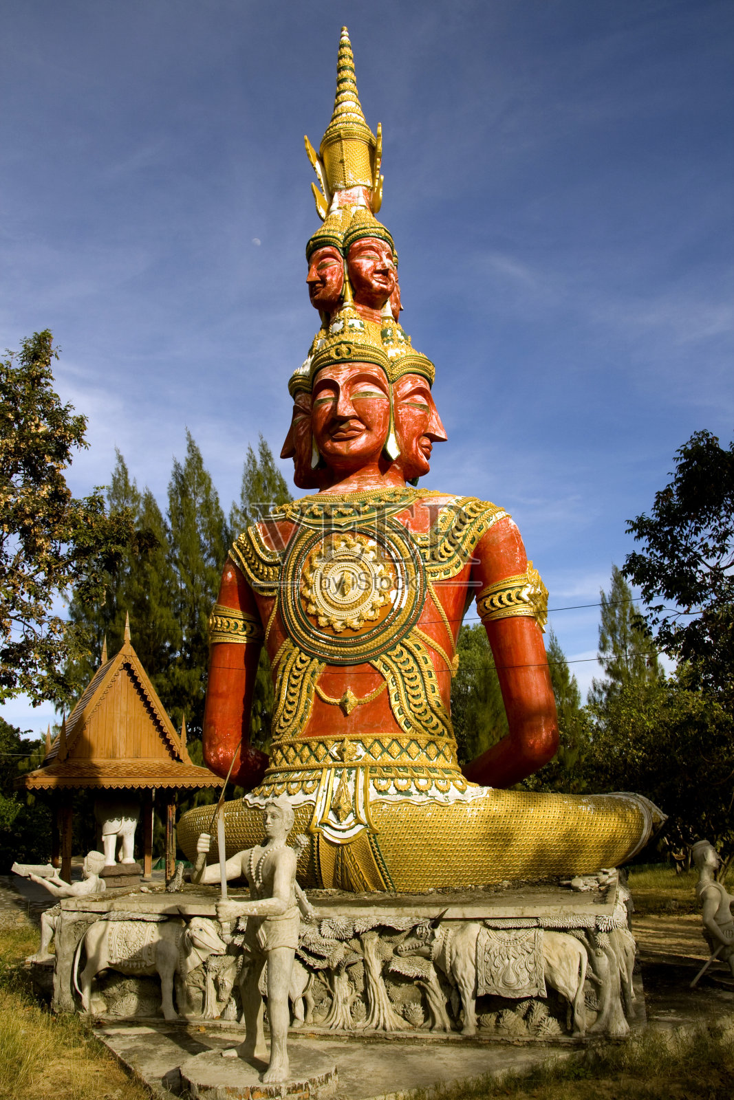 佛的多面照片摄影图片