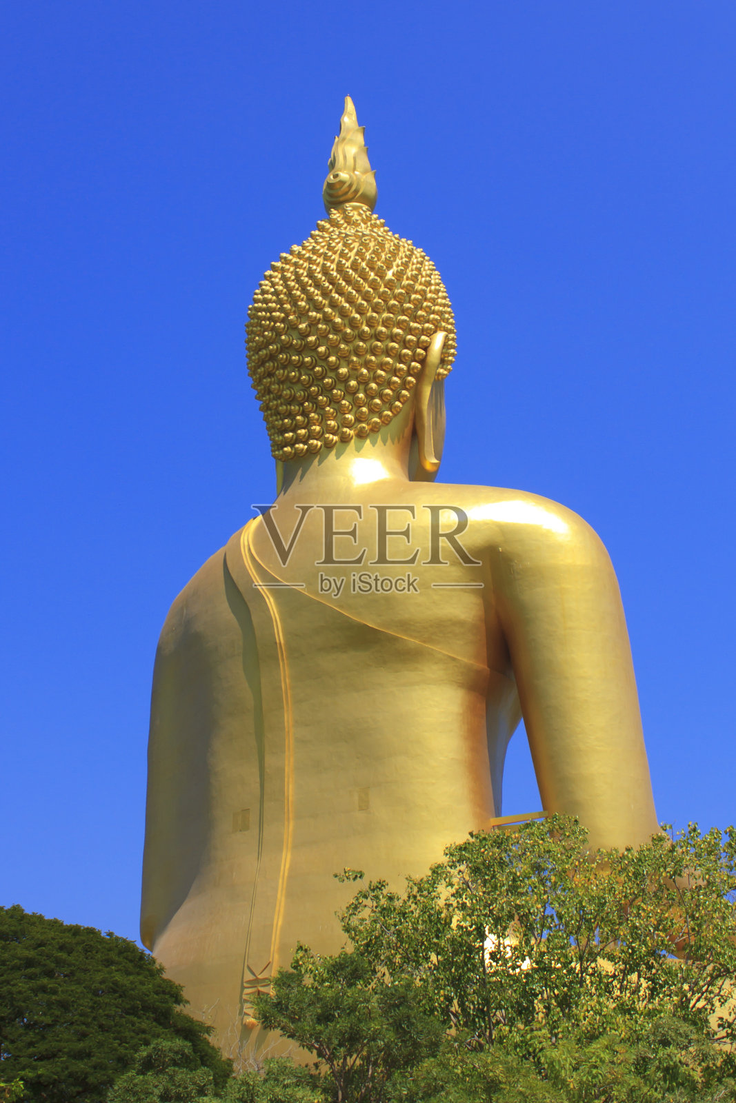 芒銮寺的大金佛照片摄影图片