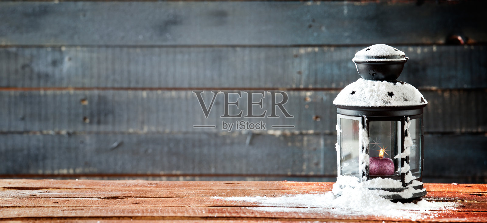 冬天灯笼全景照片摄影图片