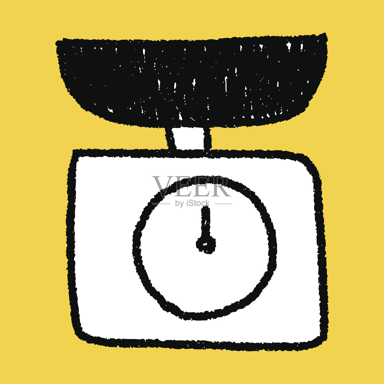 比例尺重量涂鸦插画图片素材