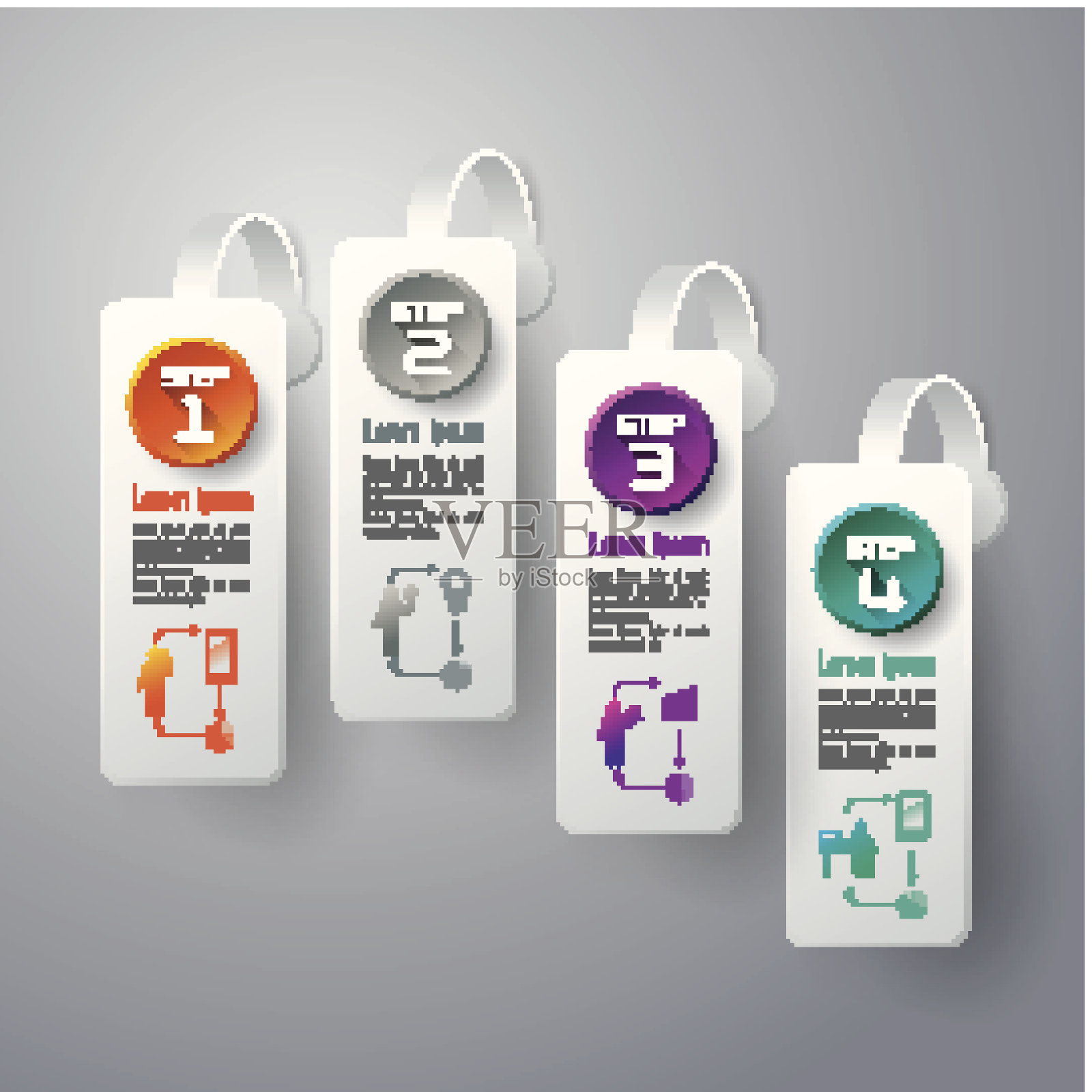 信息图矢量设计模板。插画图片素材