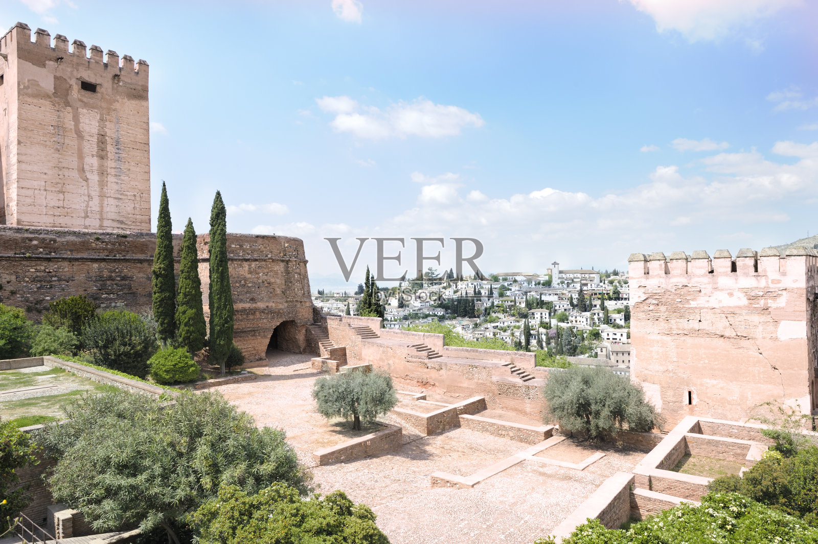 西班牙的格拉纳达和阿尔罕布拉照片摄影图片