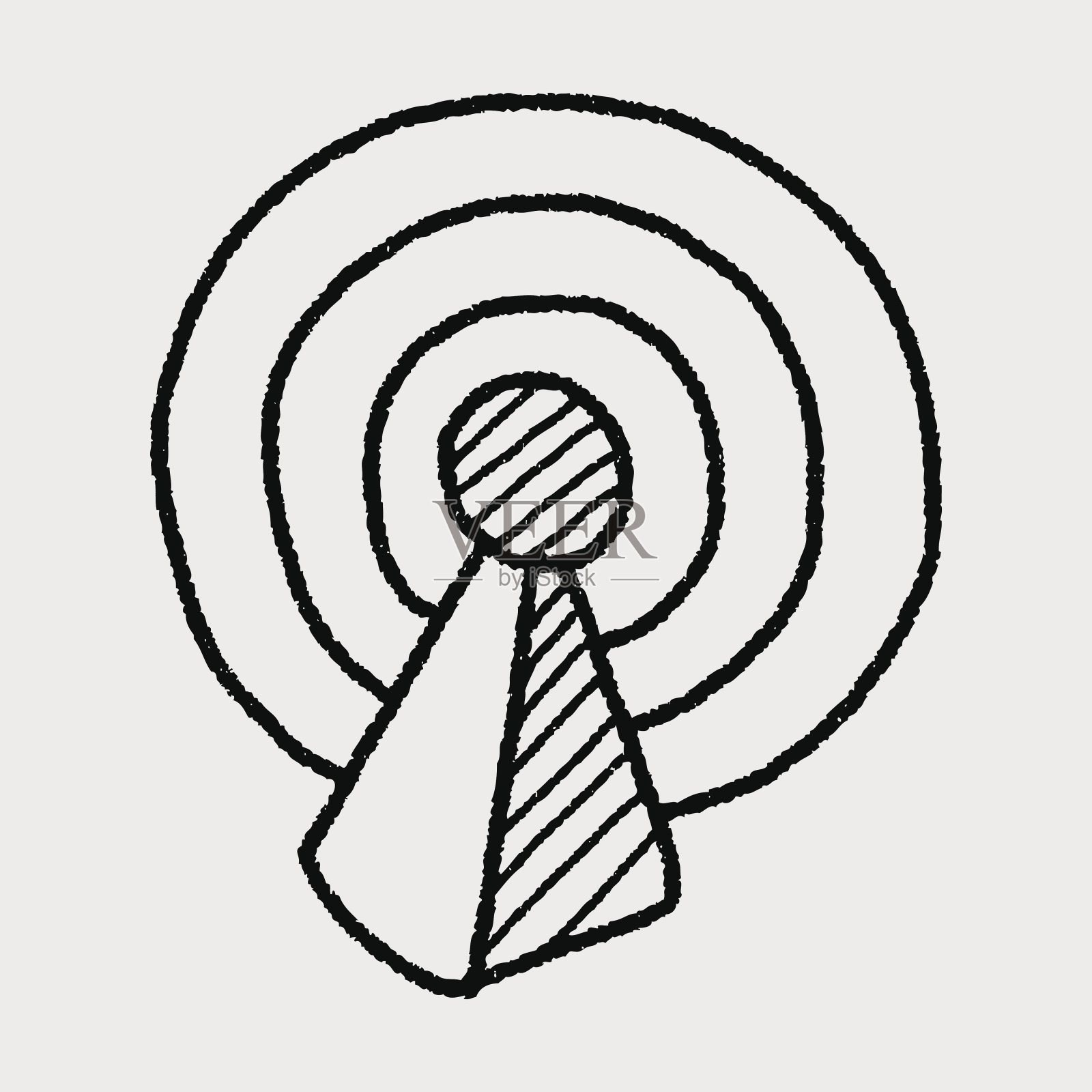 wifi涂鸦设计元素图片