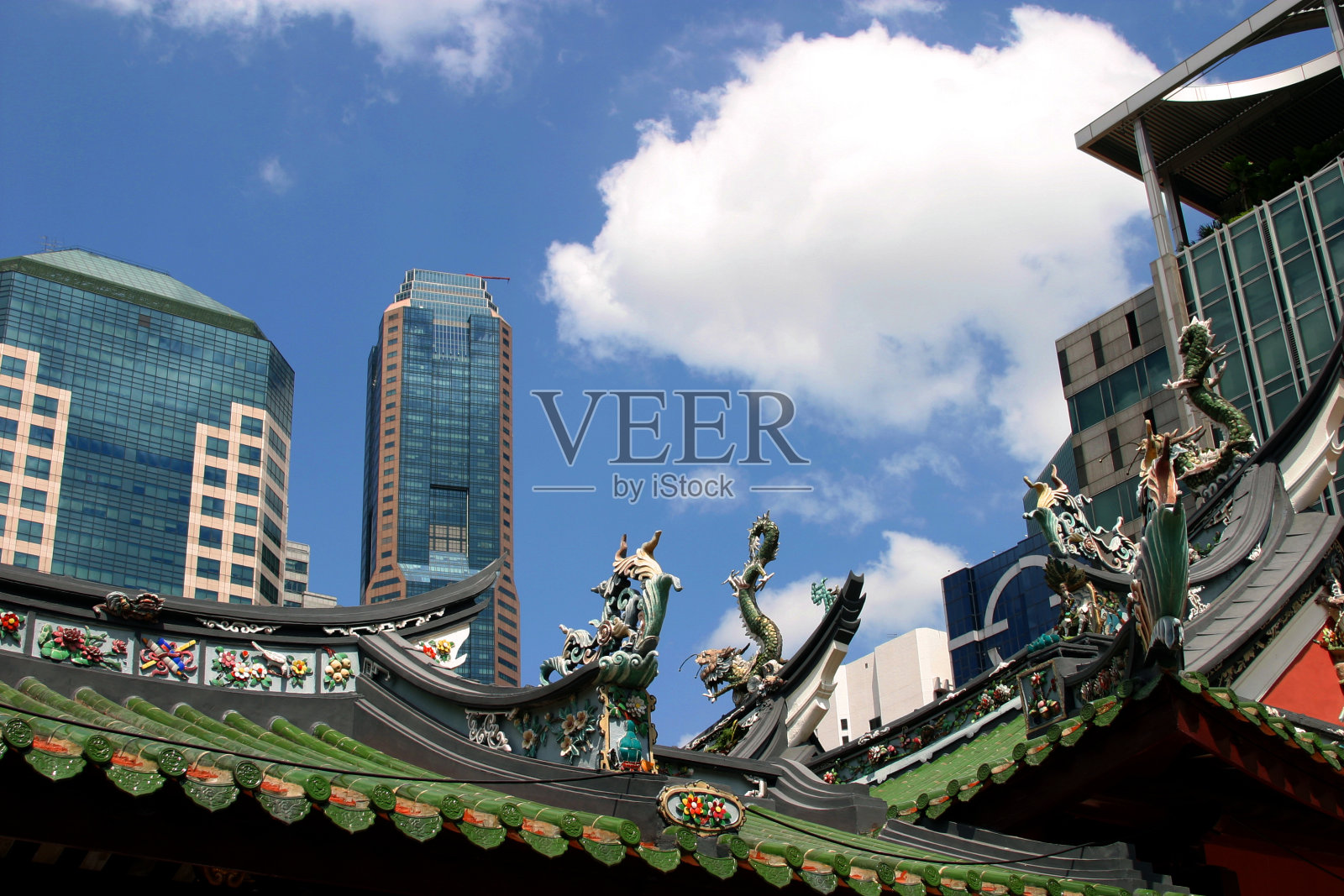 新老新加坡照片摄影图片