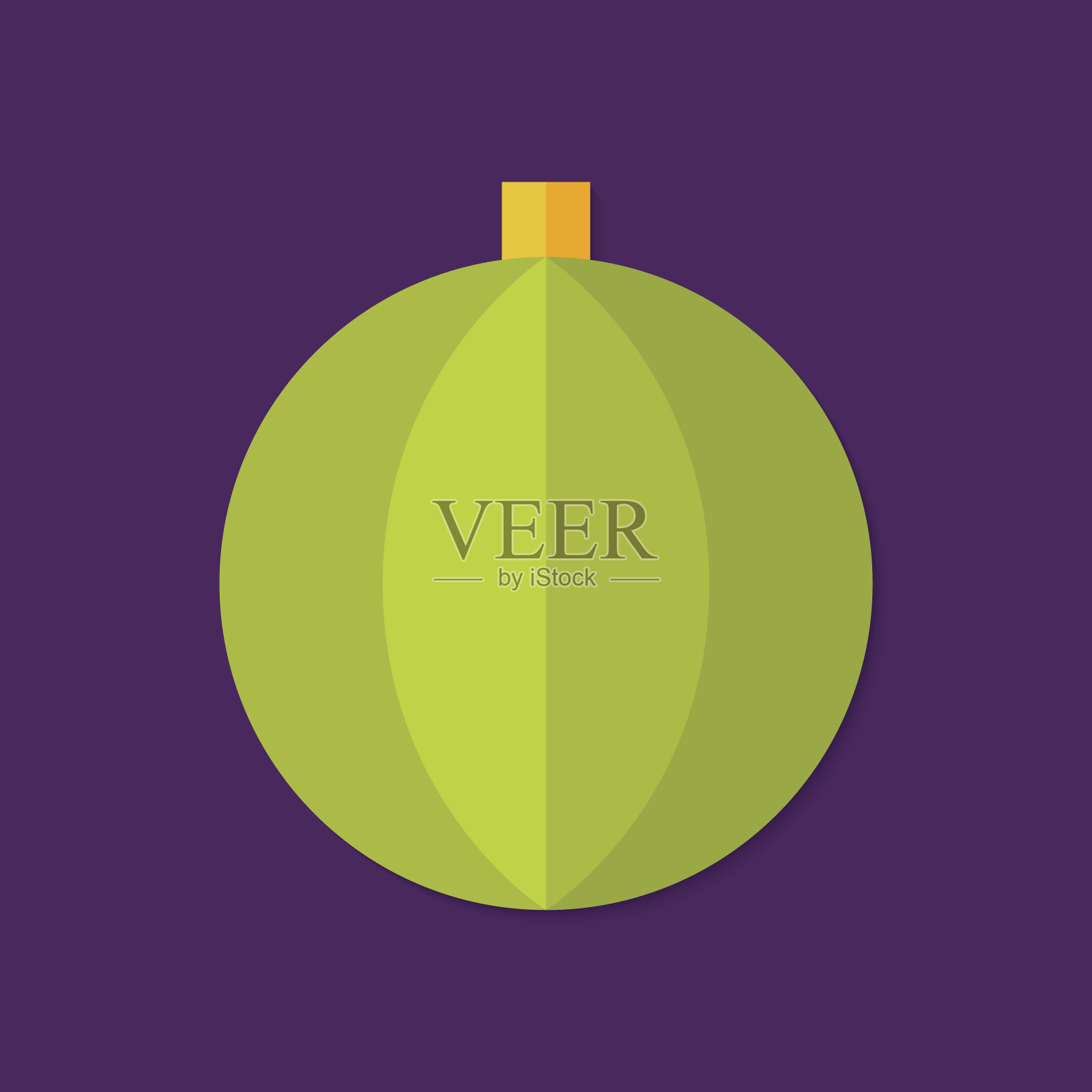 圣诞扁平球图标插画图片素材