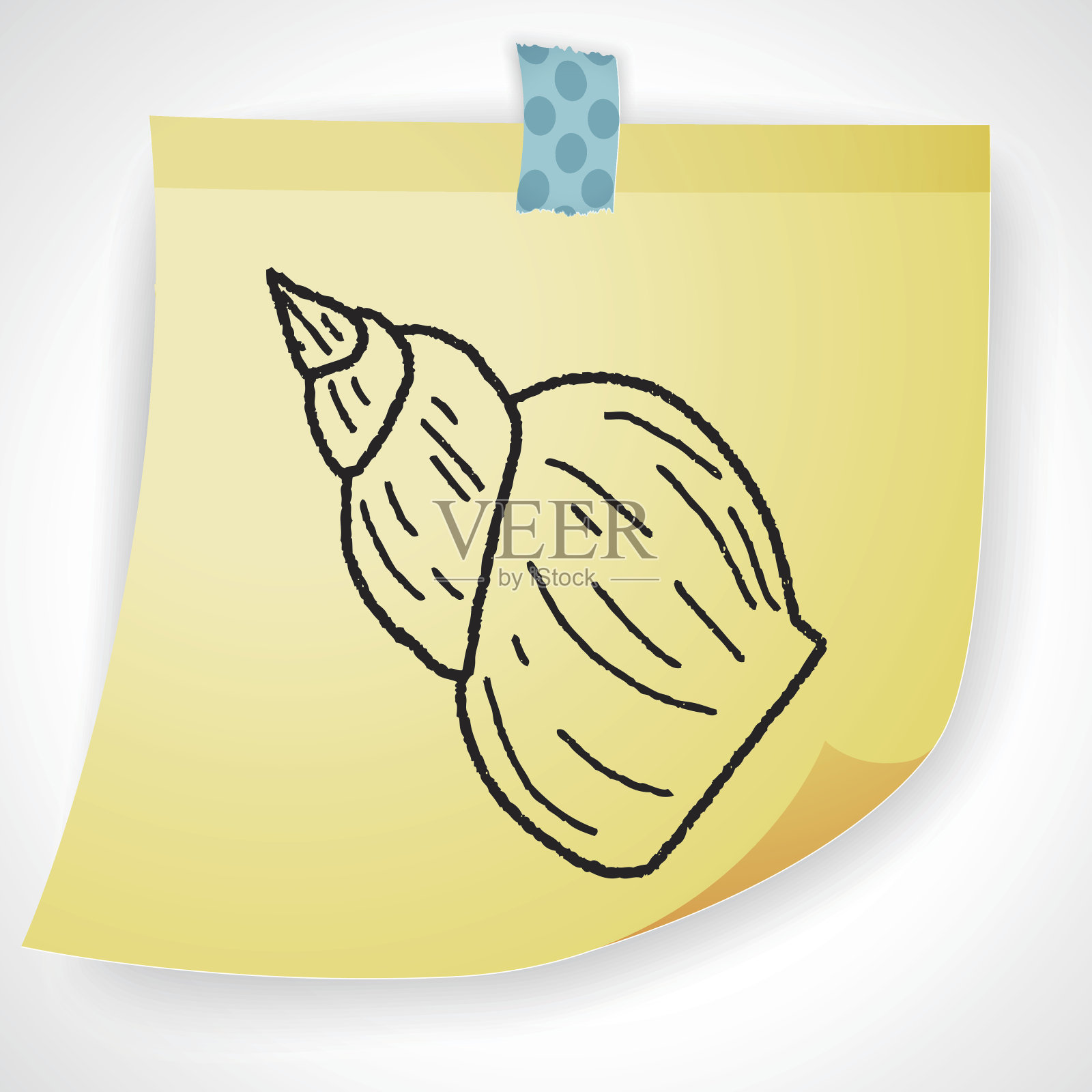 壳牌涂鸦插画图片素材