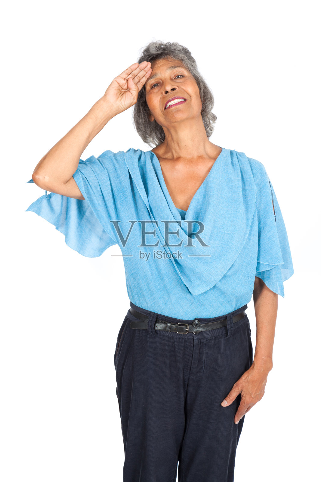 美丽的女人在不同的衣服里有不同的表情照片摄影图片