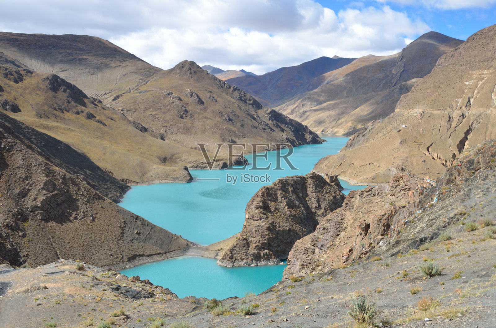 西藏高原,圣湖雁罗佐照片摄影图片