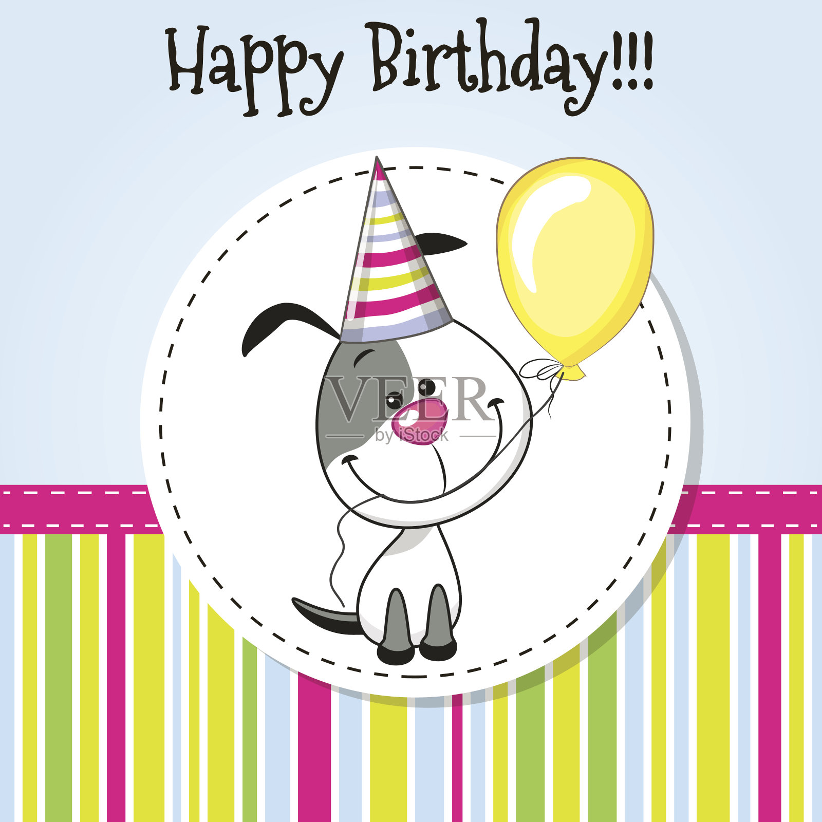 狗气球设计模板素材