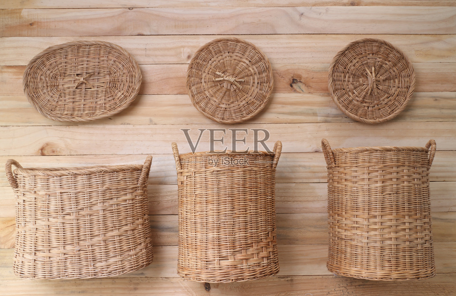 篮子柳条是泰国手工制作的照片摄影图片