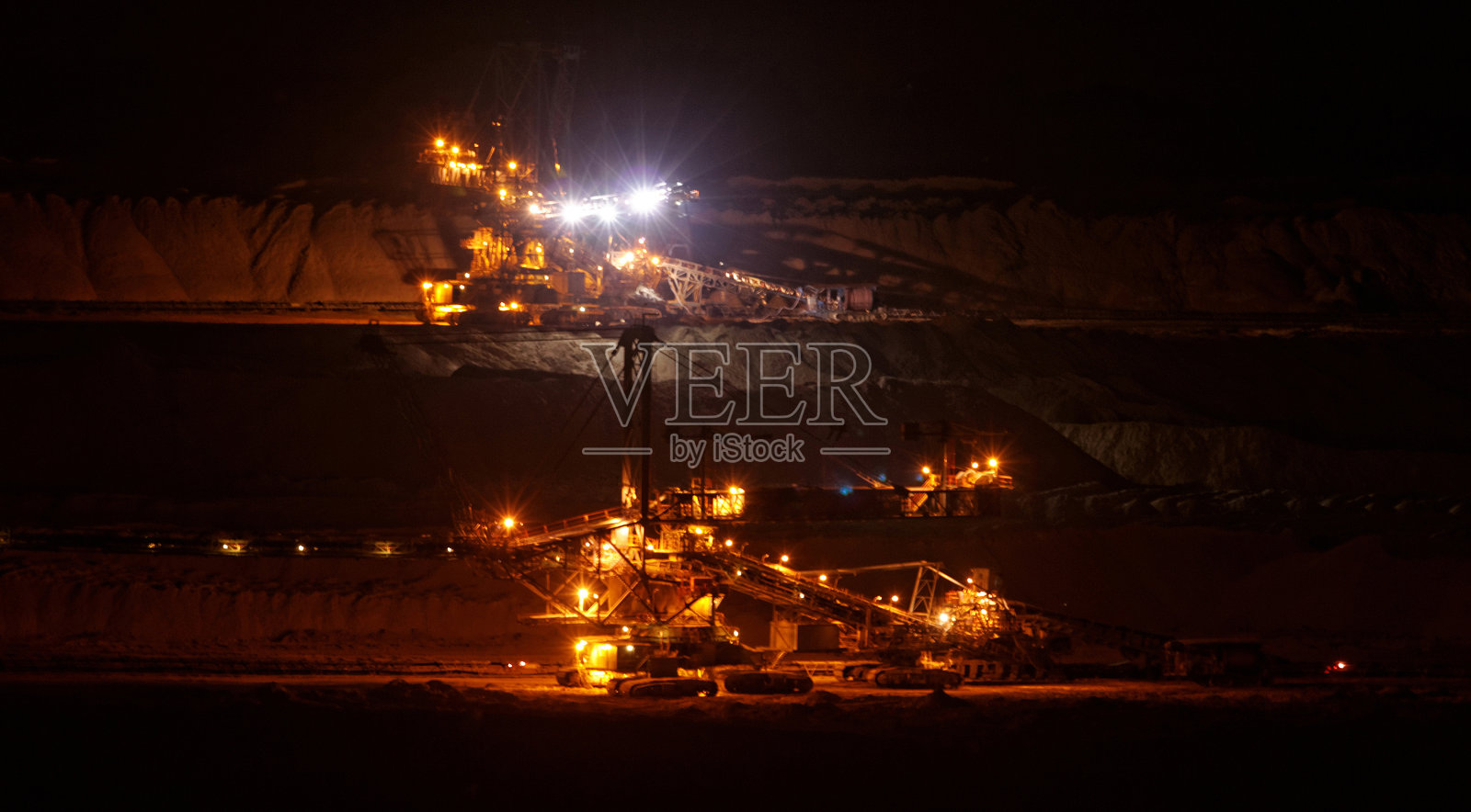 露天采煤照片摄影图片