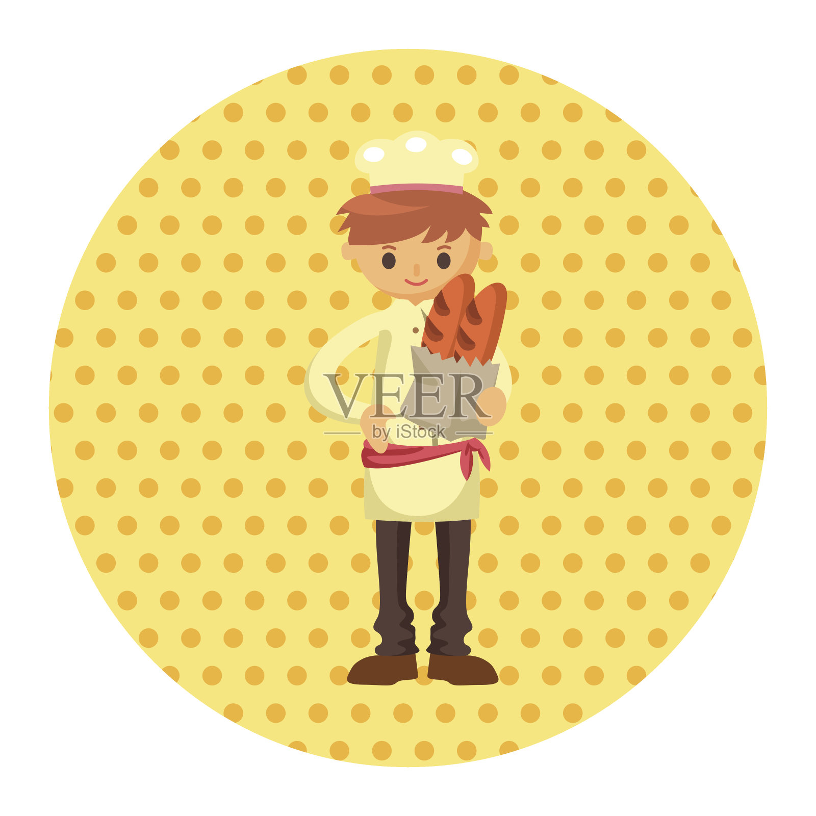 厨师主题元素向量,eps设计元素图片