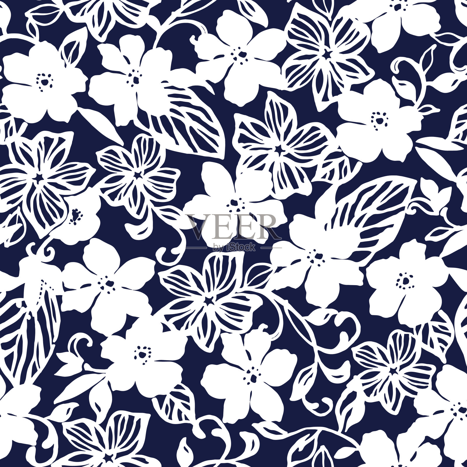 花的图案插画图片素材