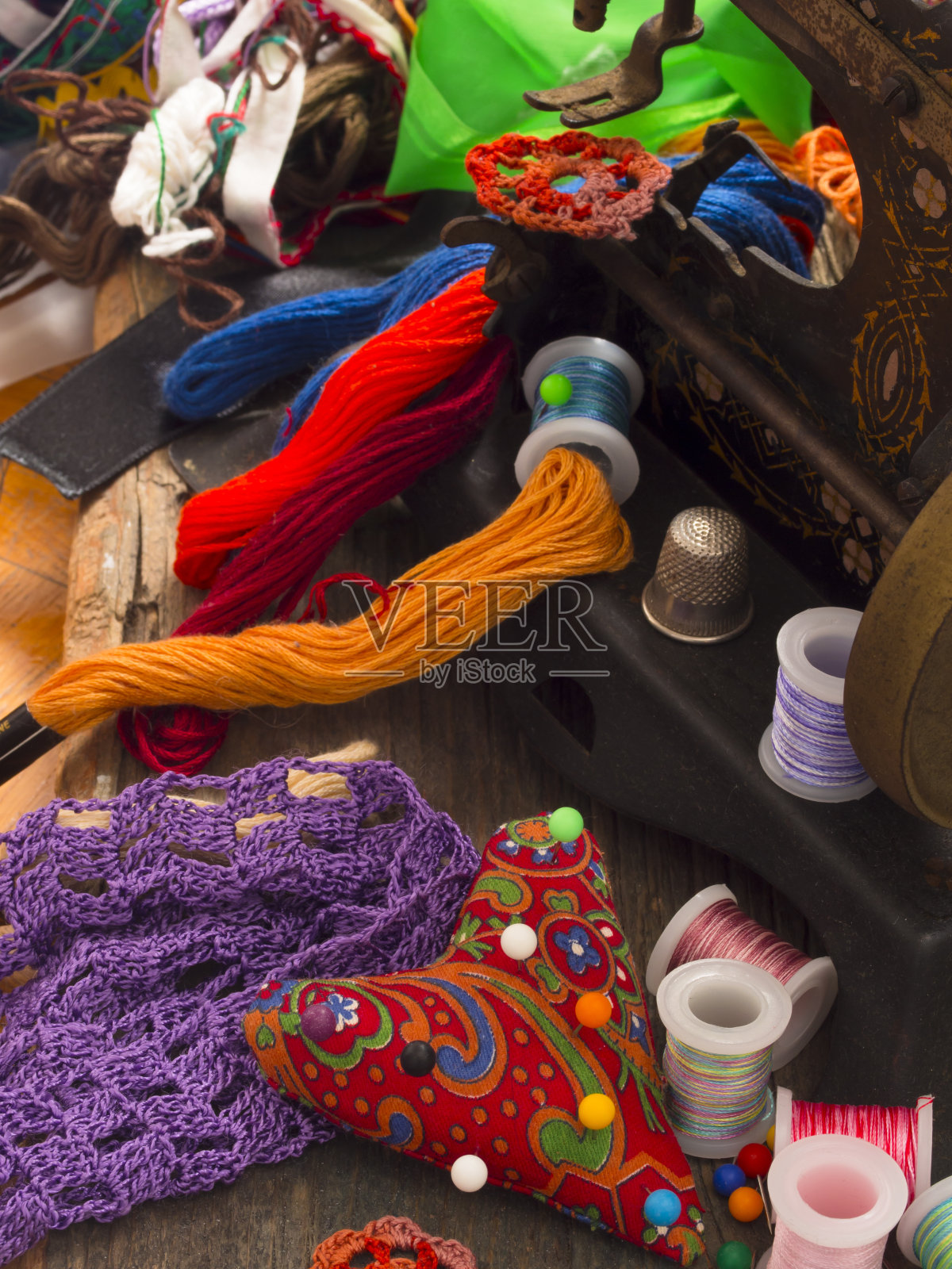 缝纫机照片摄影图片