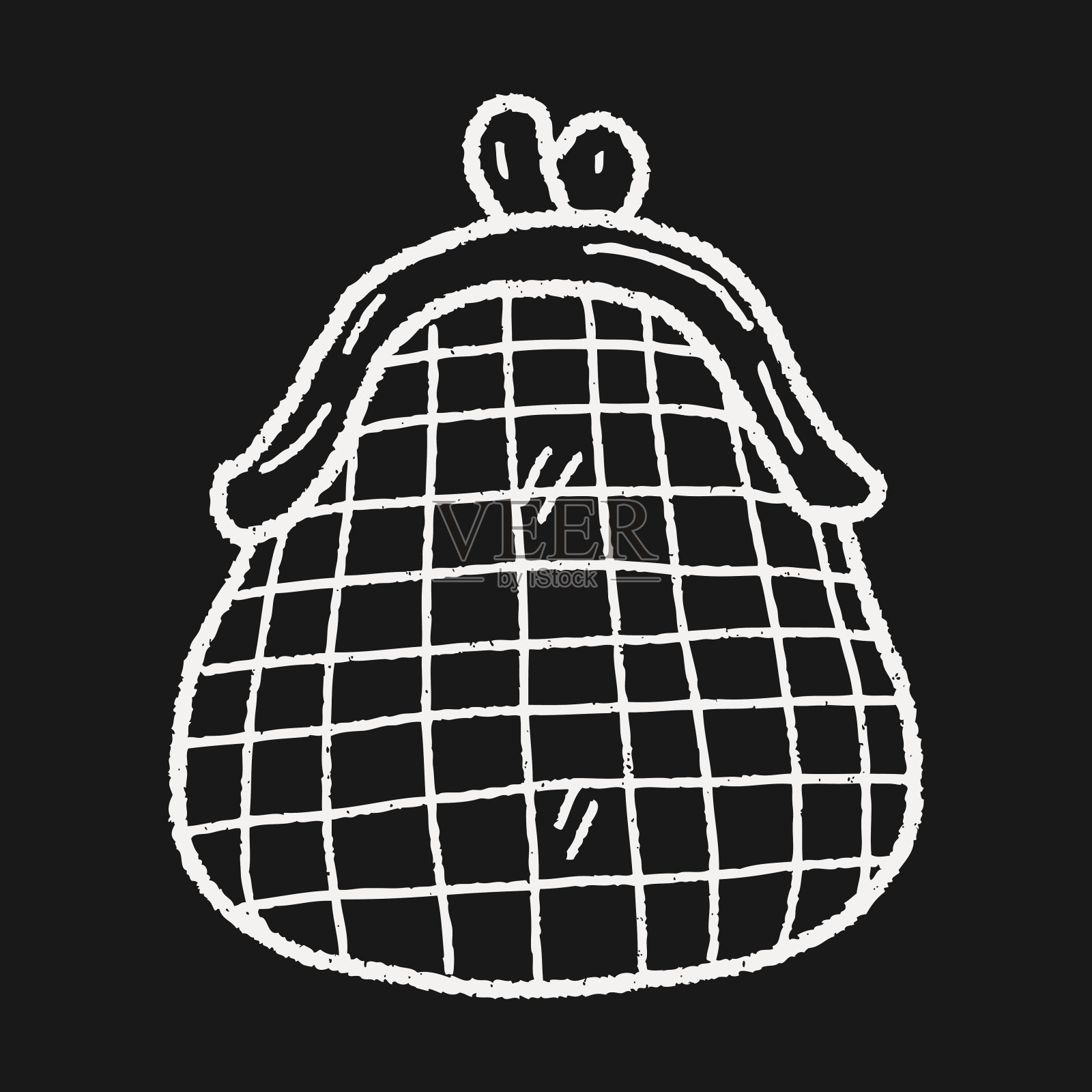 钞票硬币钱包涂鸦插画图片素材