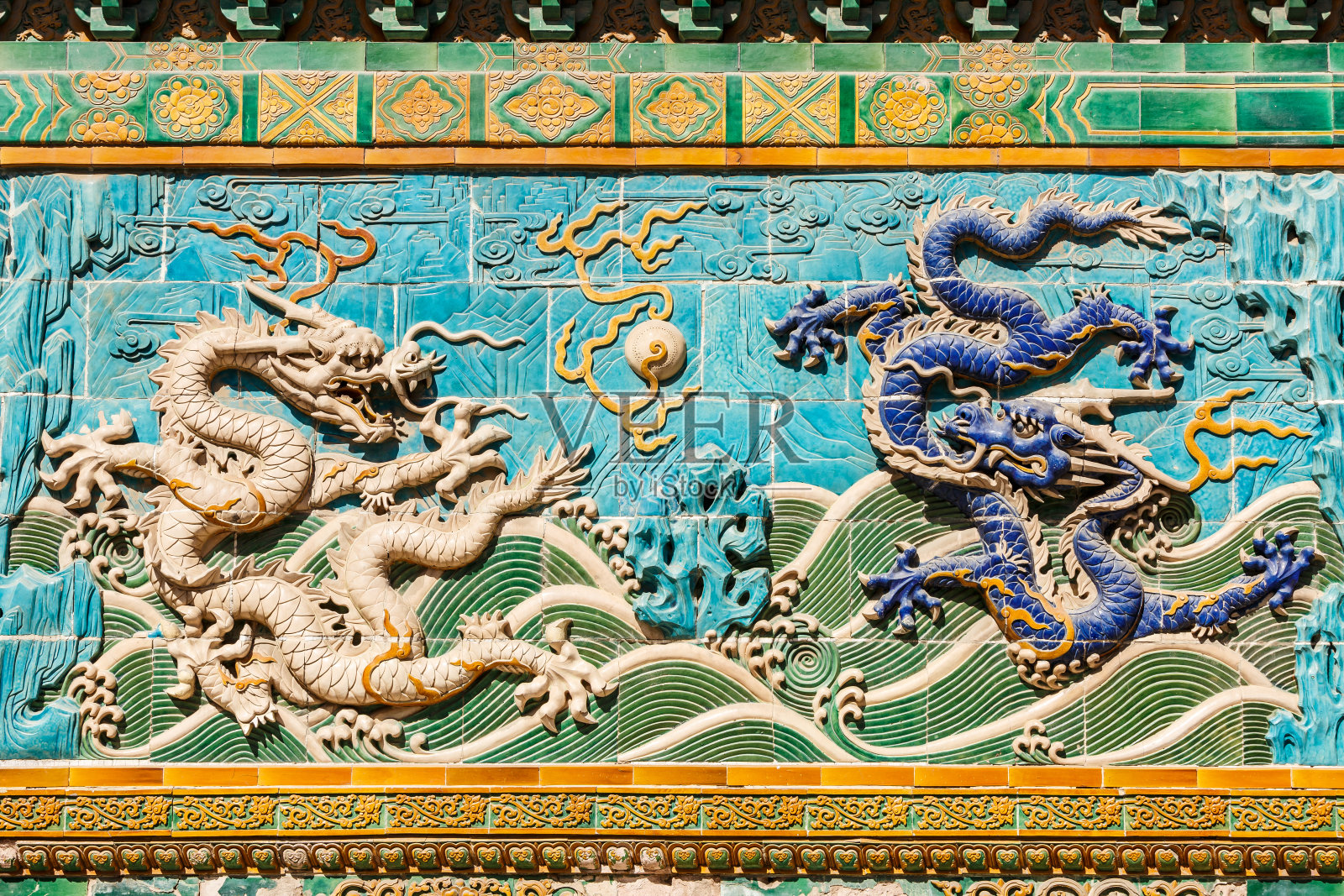 北京北海公园的古龙壁?中国照片摄影图片