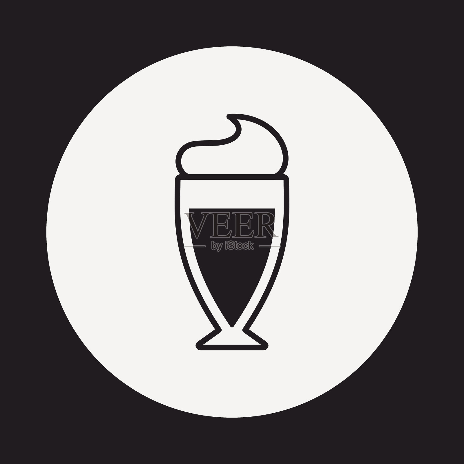 冰咖啡图标插画图片素材