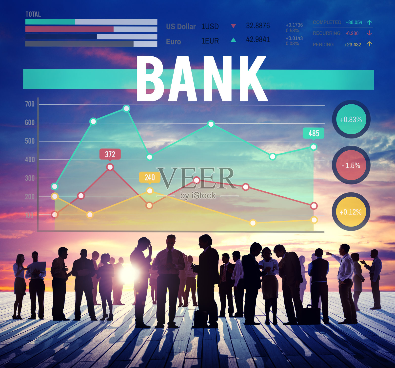 银行银行财务利润营销业务概念照片摄影图片