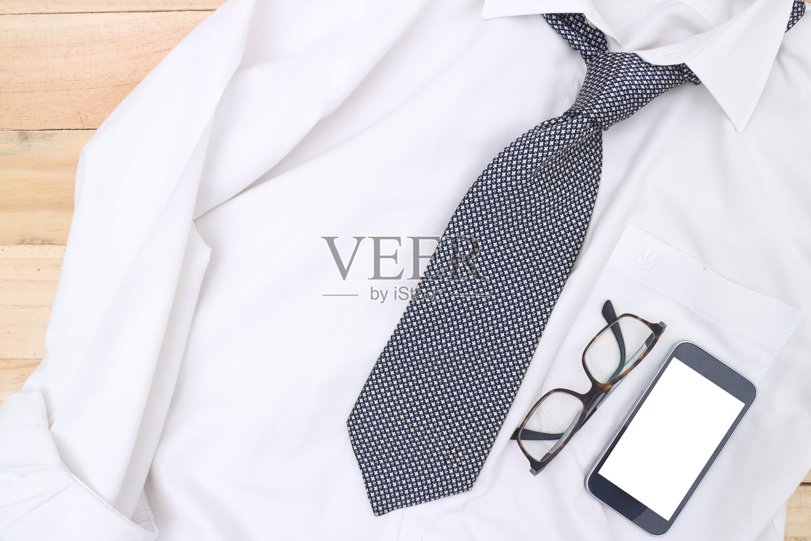 衬衫和领带照片摄影图片