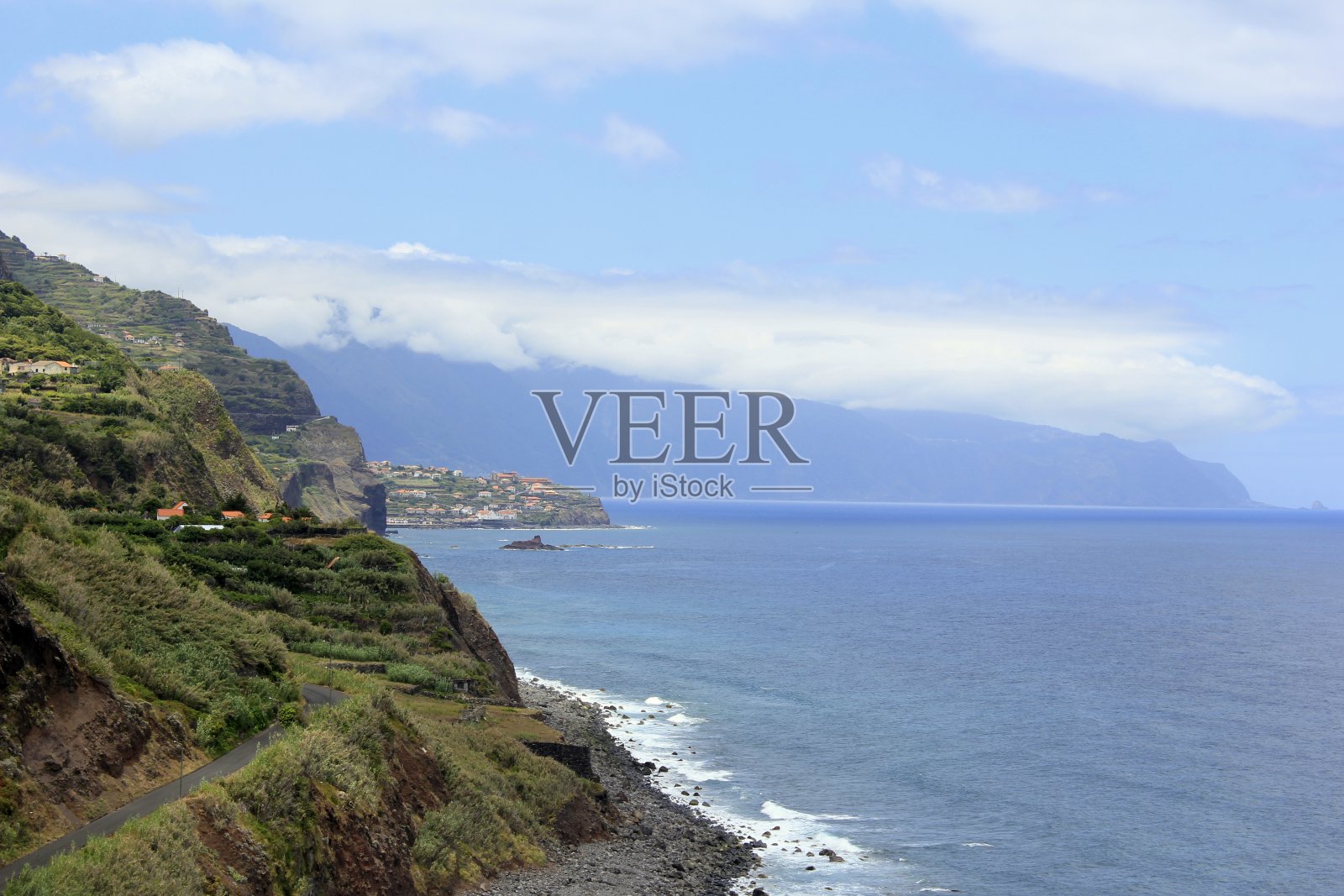 葡萄牙德尔加达马德拉岛北岸照片摄影图片