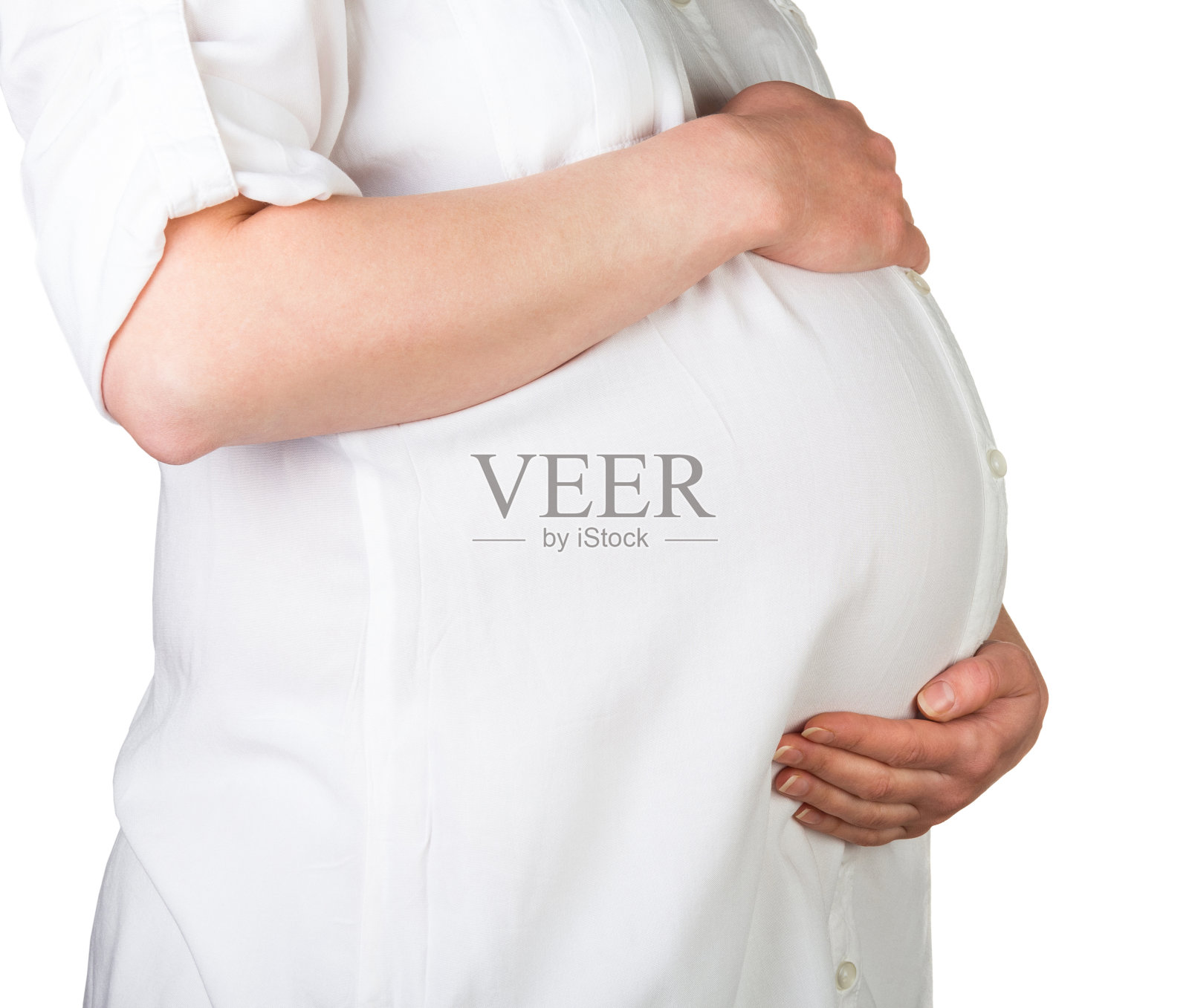 怀孕女性的腹部接近照片摄影图片