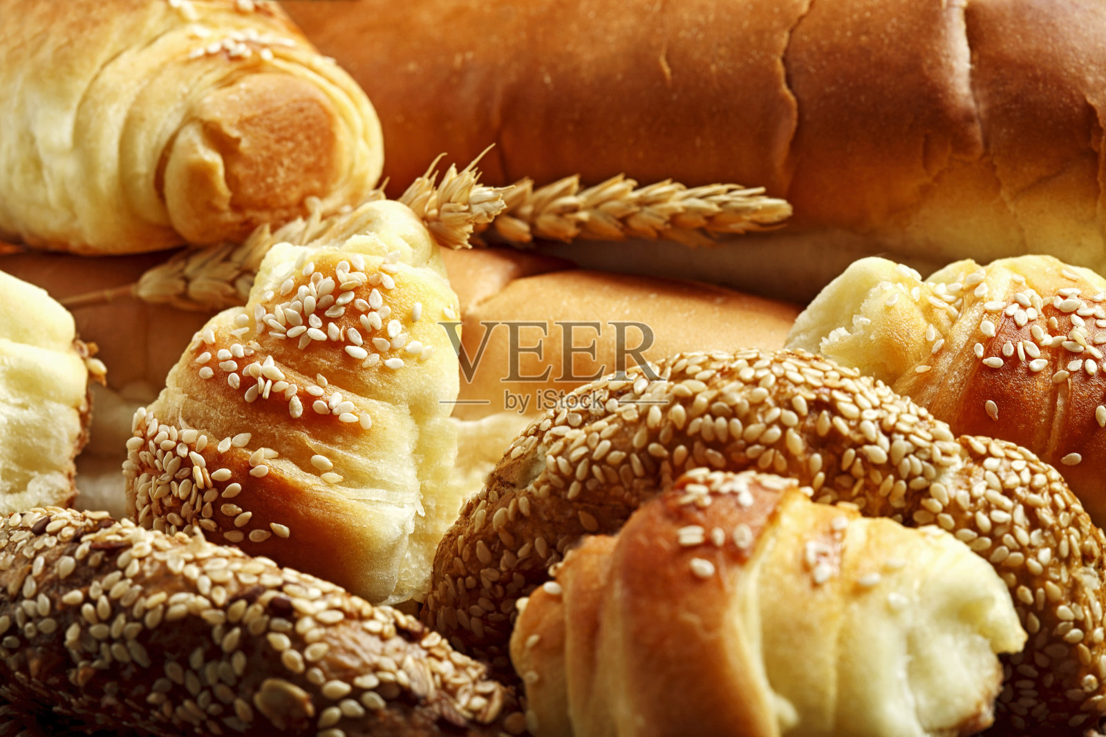 各种新鲜烘焙产品照片摄影图片